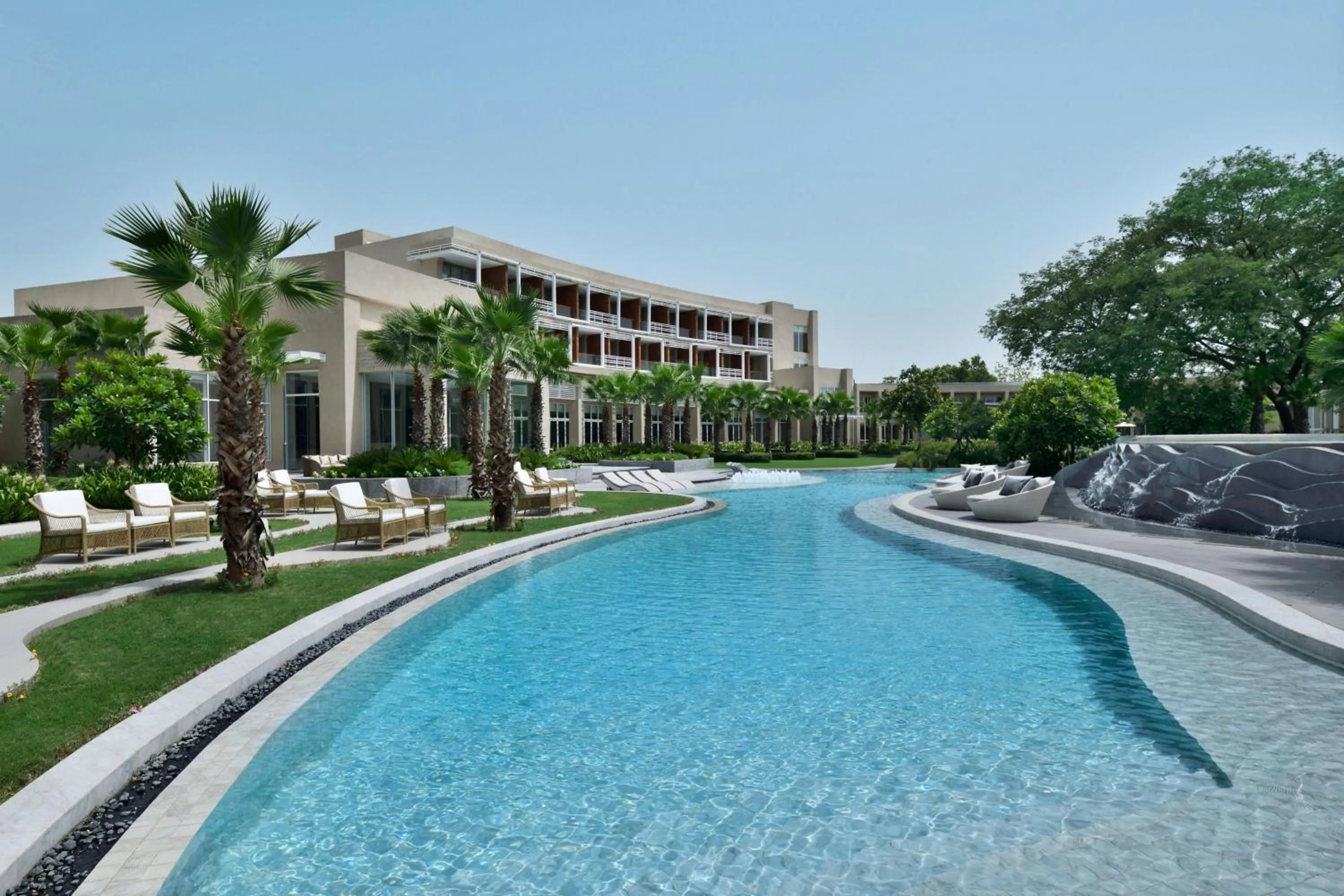 Swimming pool in Aravali Marriott Resort & Spa, Delhi NCR