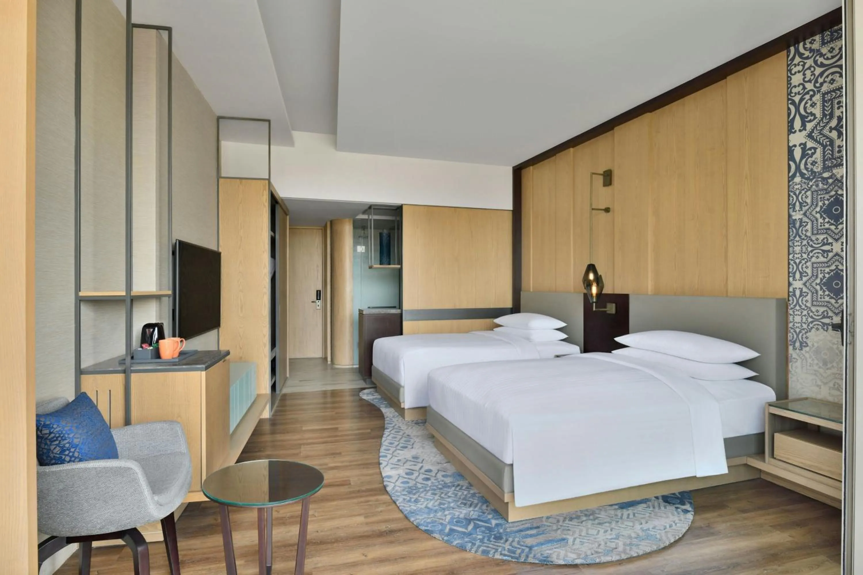 Photo of the whole room, Bed in Courtyard by Marriott Aravali Resort