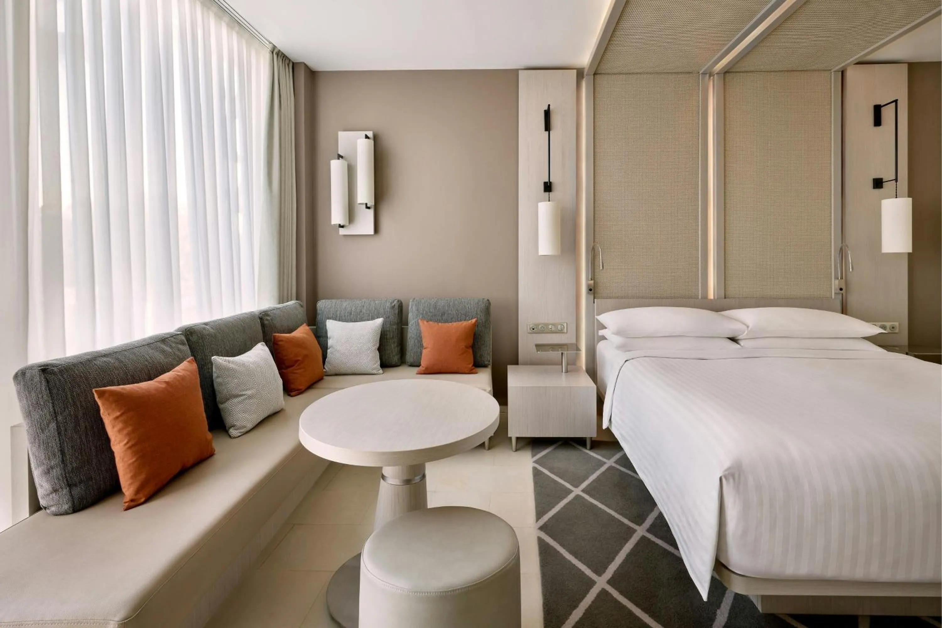 Photo of the whole room, Bed in Rabat Marriott Hotel