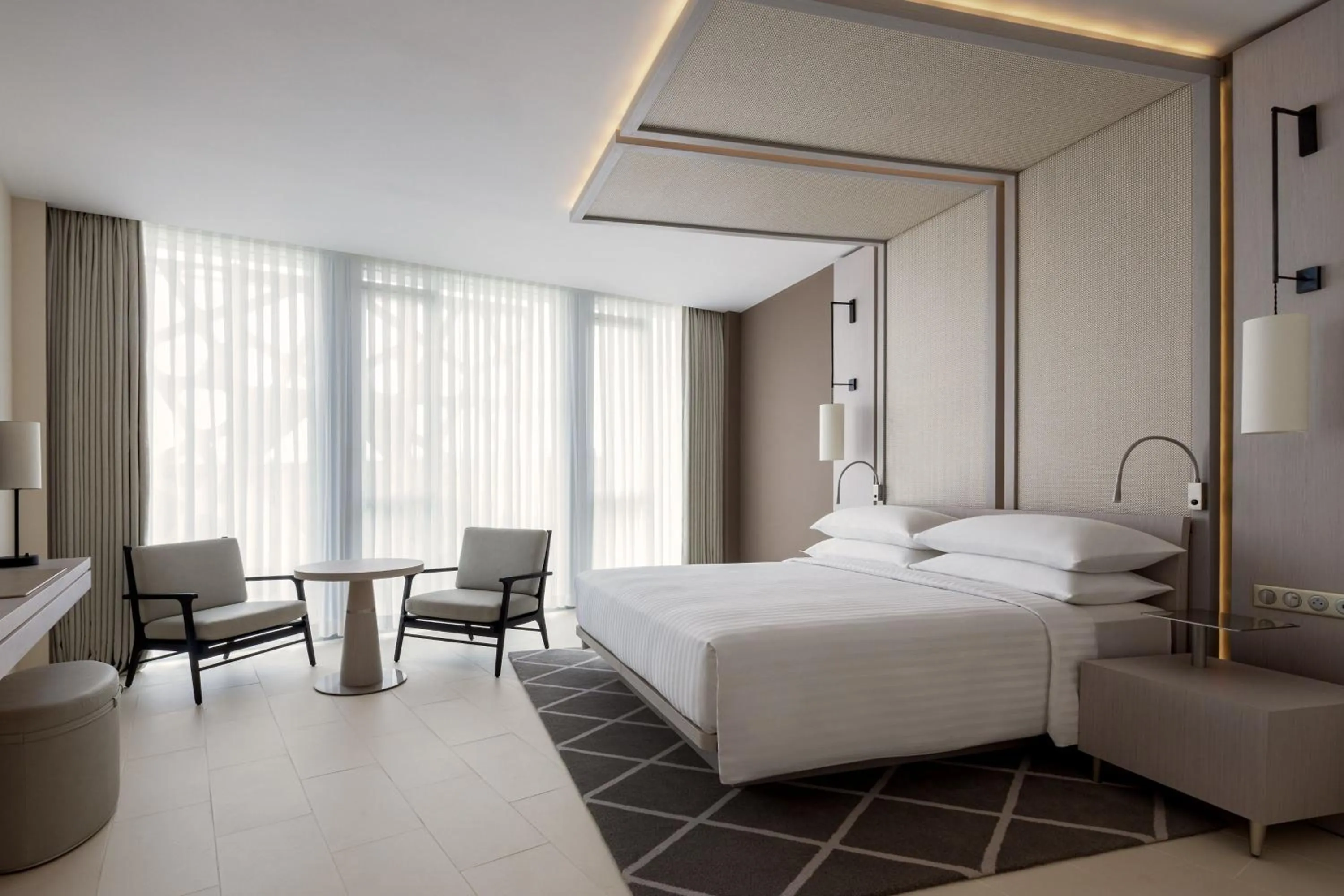 Photo of the whole room, Bed in Rabat Marriott Hotel