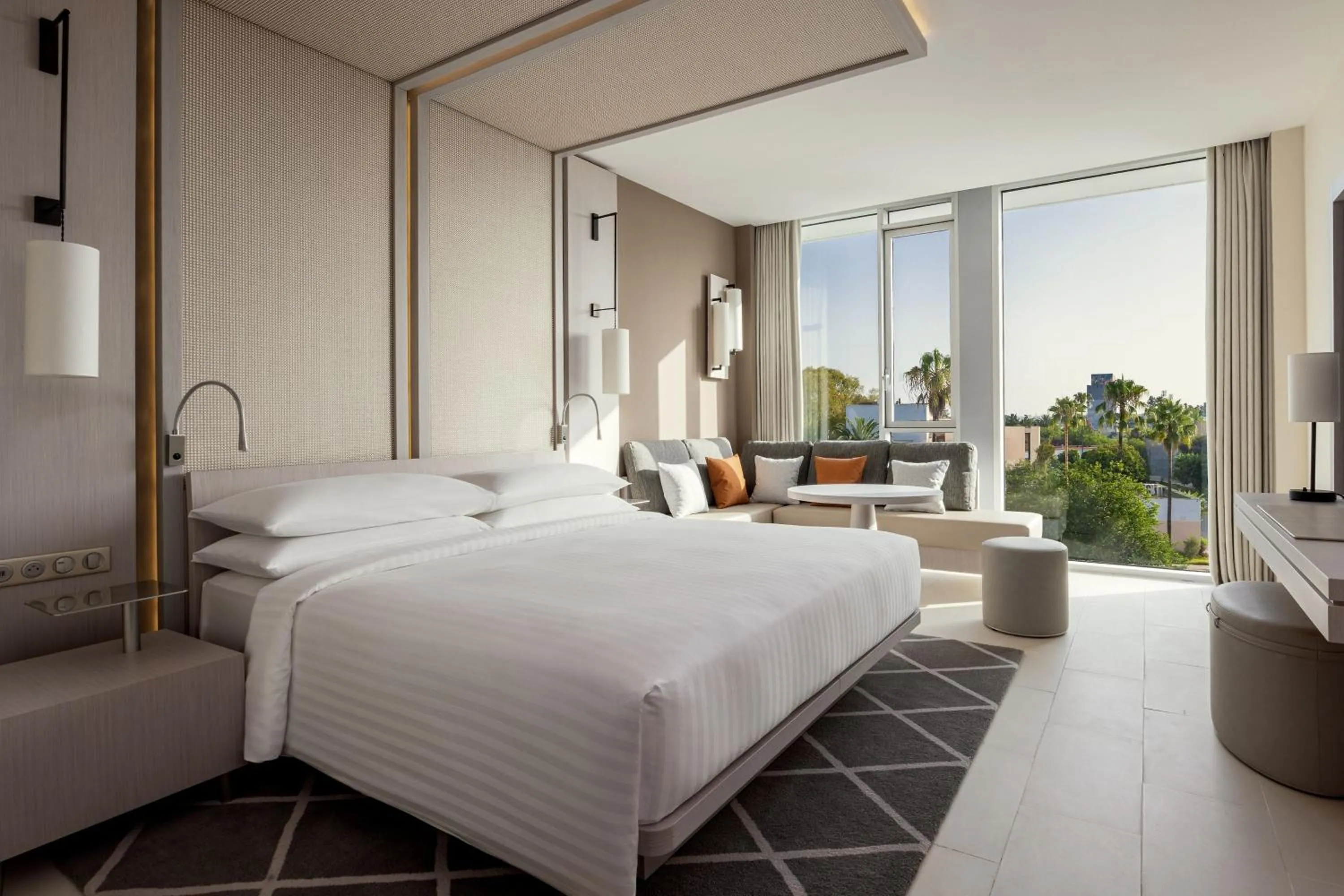 Photo of the whole room, Bed in Rabat Marriott Hotel
