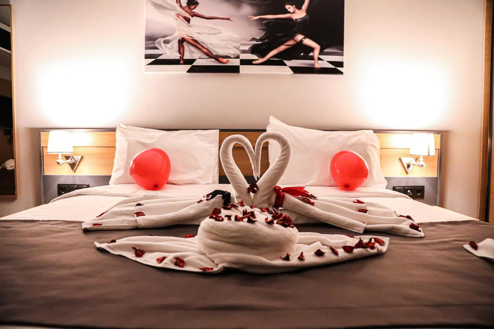 Bed in Şehrar Suite Hotel