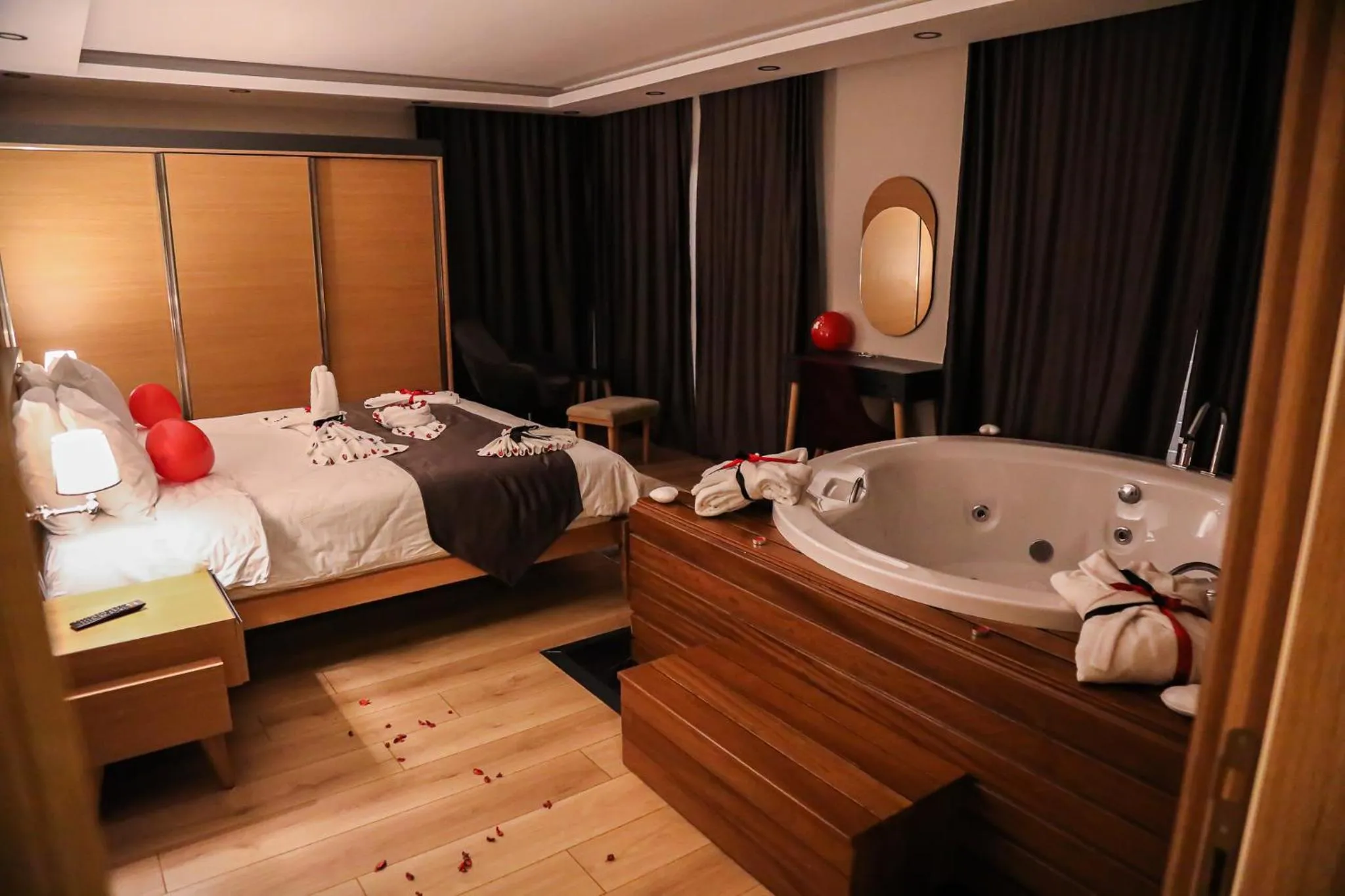 Bed in Şehrar Suite Hotel