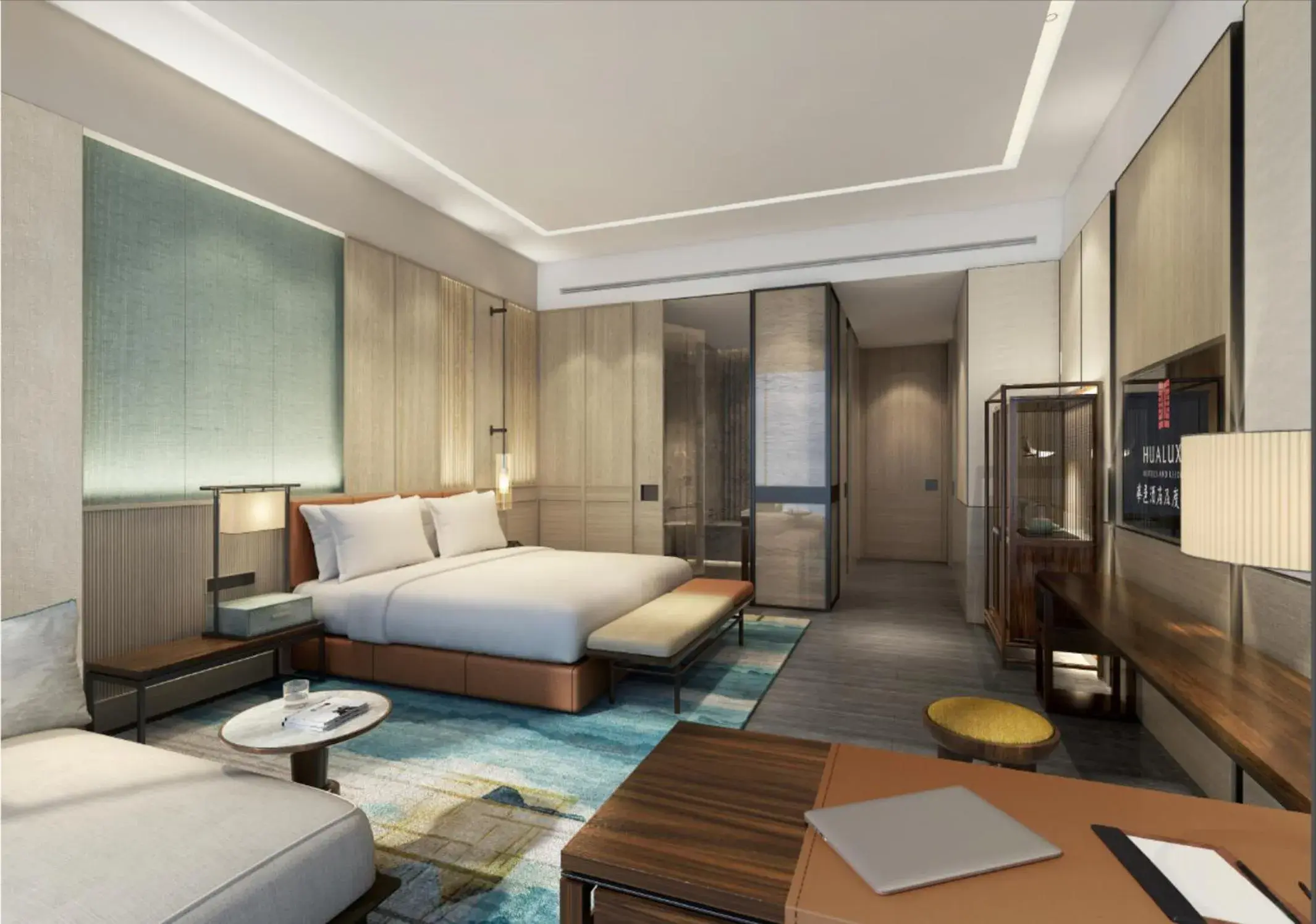 Photo of the whole room, Bed in HUALUXE Yibin Photo of the whole room, Bed in HUALUXE Yibin