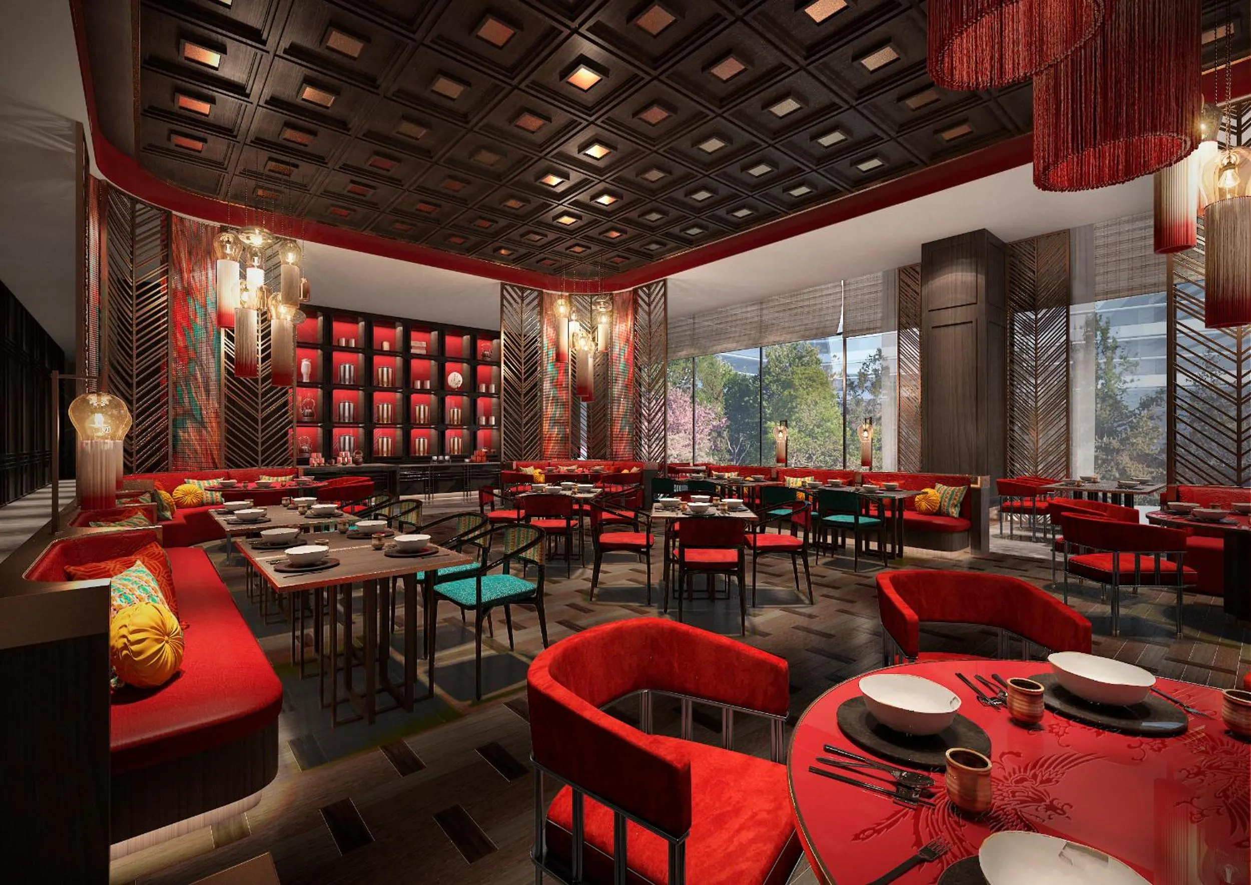 Restaurant/places to eat in HUALUXE Yibin