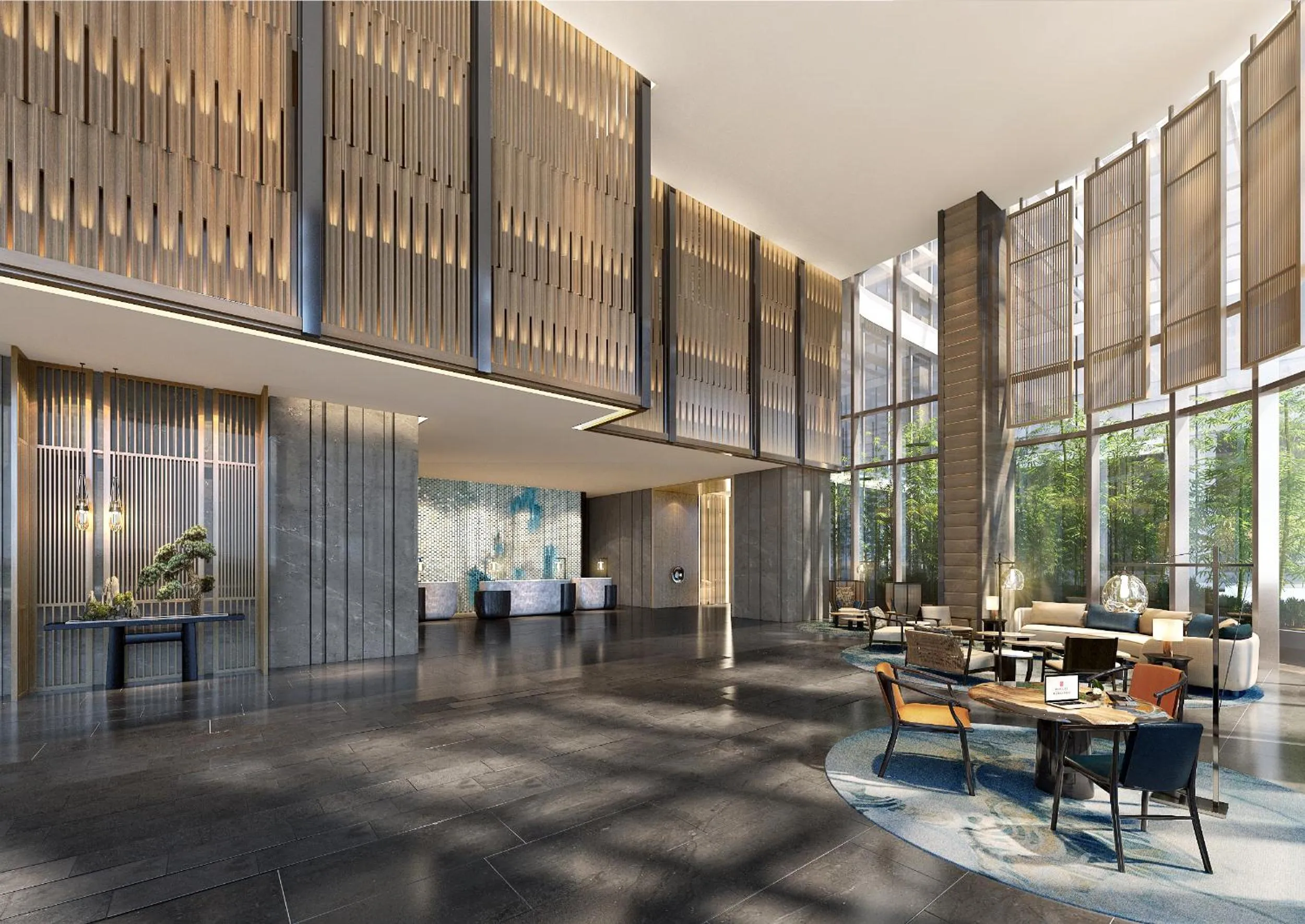 Lobby or reception in HUALUXE Yibin