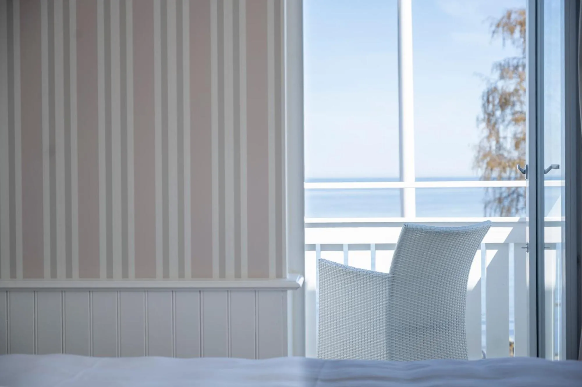 Balcony/Terrace, Bed in Melsted Badehotel