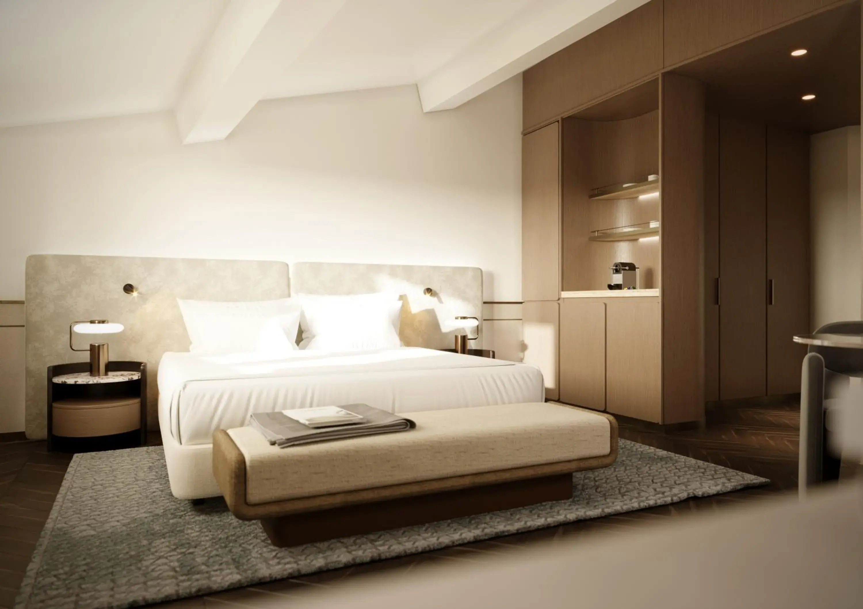 Bathroom, Bed in Palazzo Firenze by Baglioni Hotels & Resorts Bathroom, Bed in Palazzo Firenze by Baglioni Hotels & Resorts