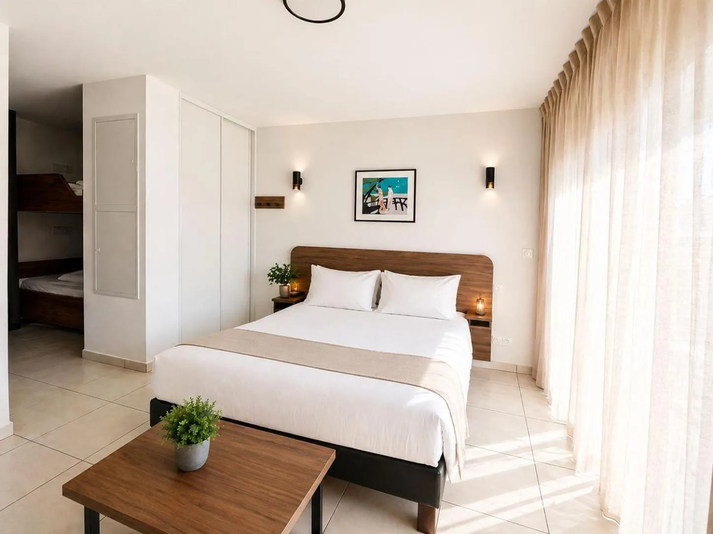 Bed in Nemea Appart Hotel Les Hauts de Milady Biarritz