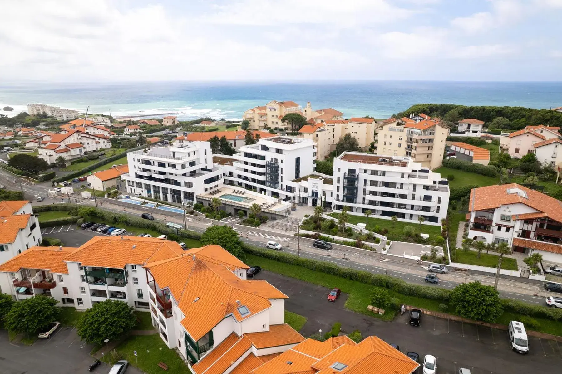 Property building in Nemea Appart Hotel Les Hauts de Milady Biarritz Property building in Nemea Appart Hotel Les Hauts de Milady Biarritz