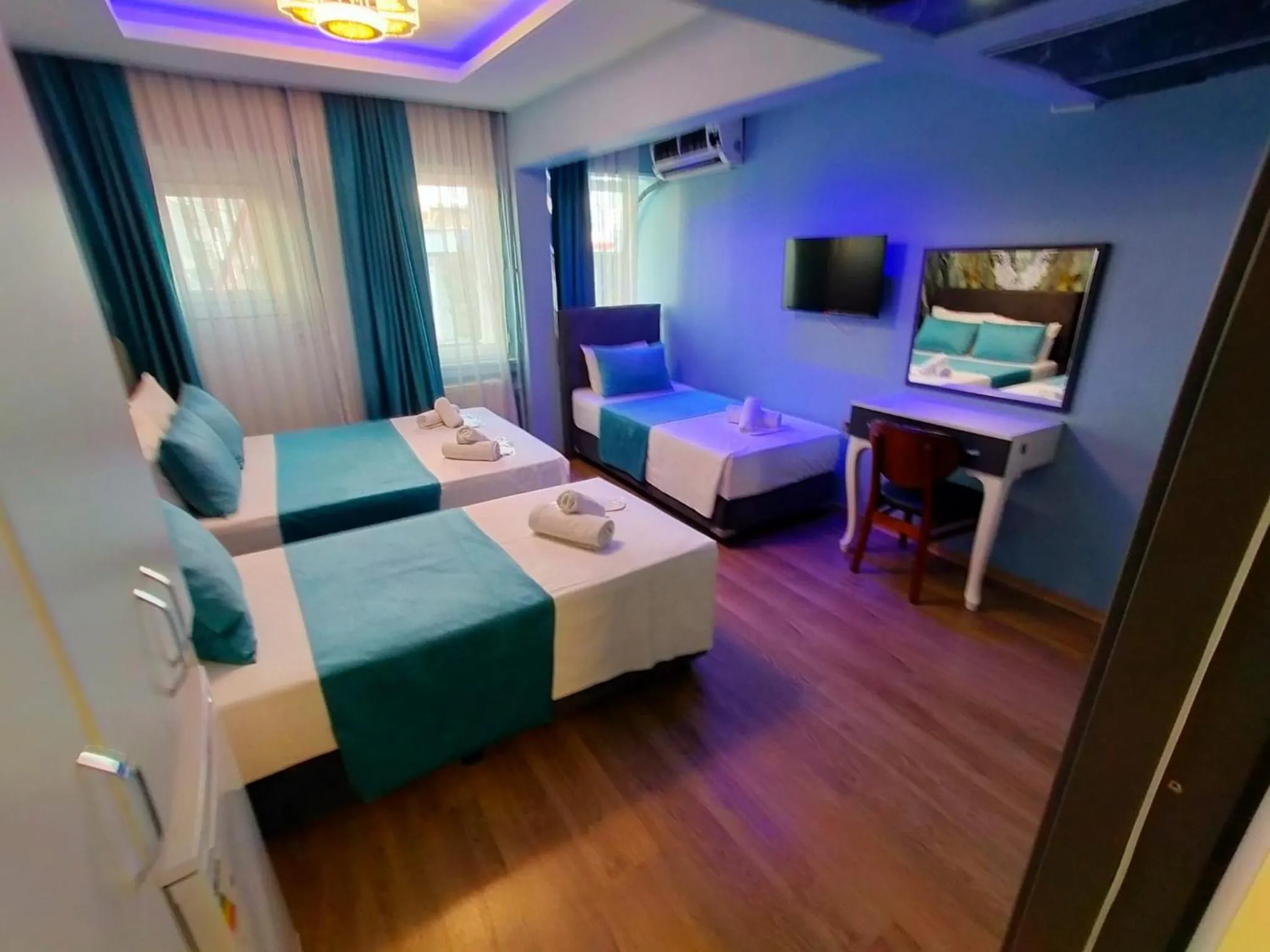 Bed in Bona Sera Hotel