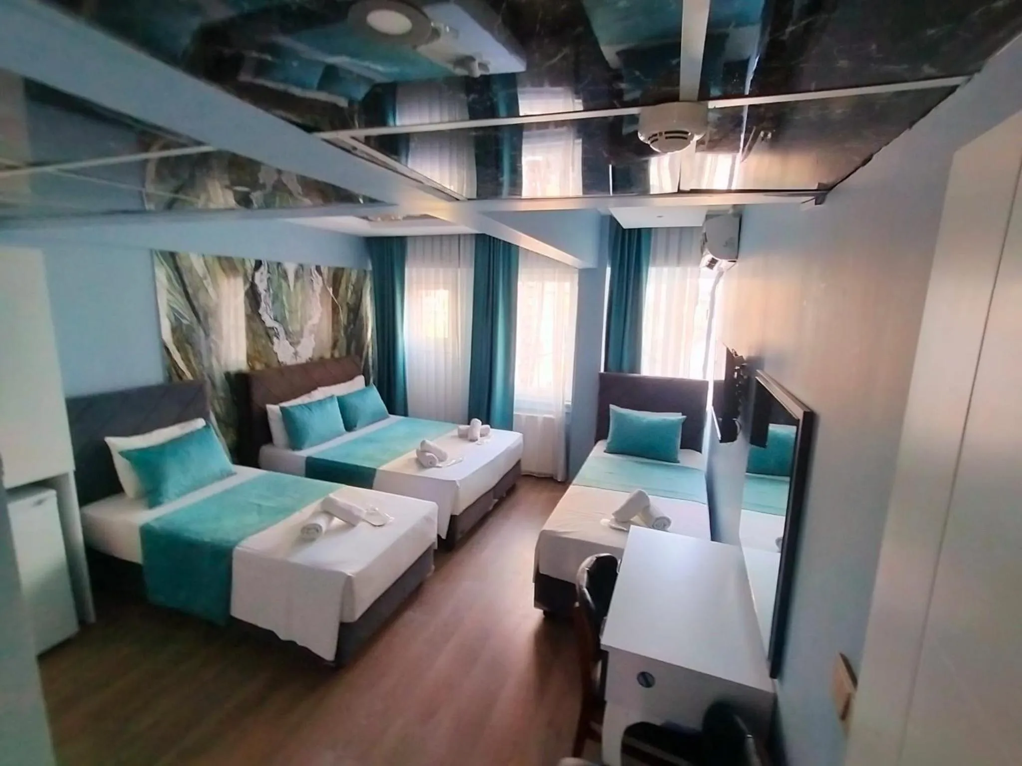 Bed in Bona Sera Hotel