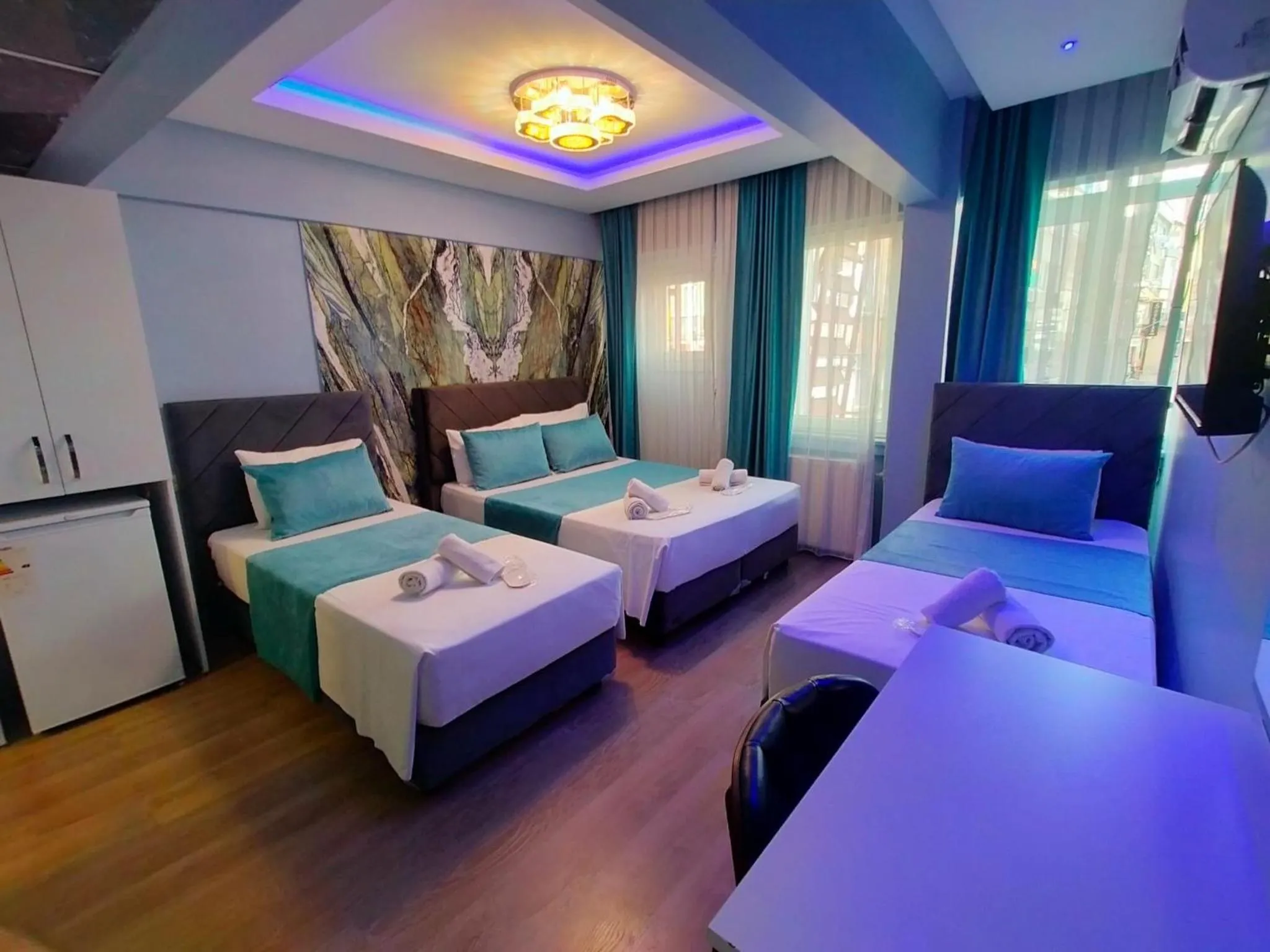 Bed in Bona Sera Hotel