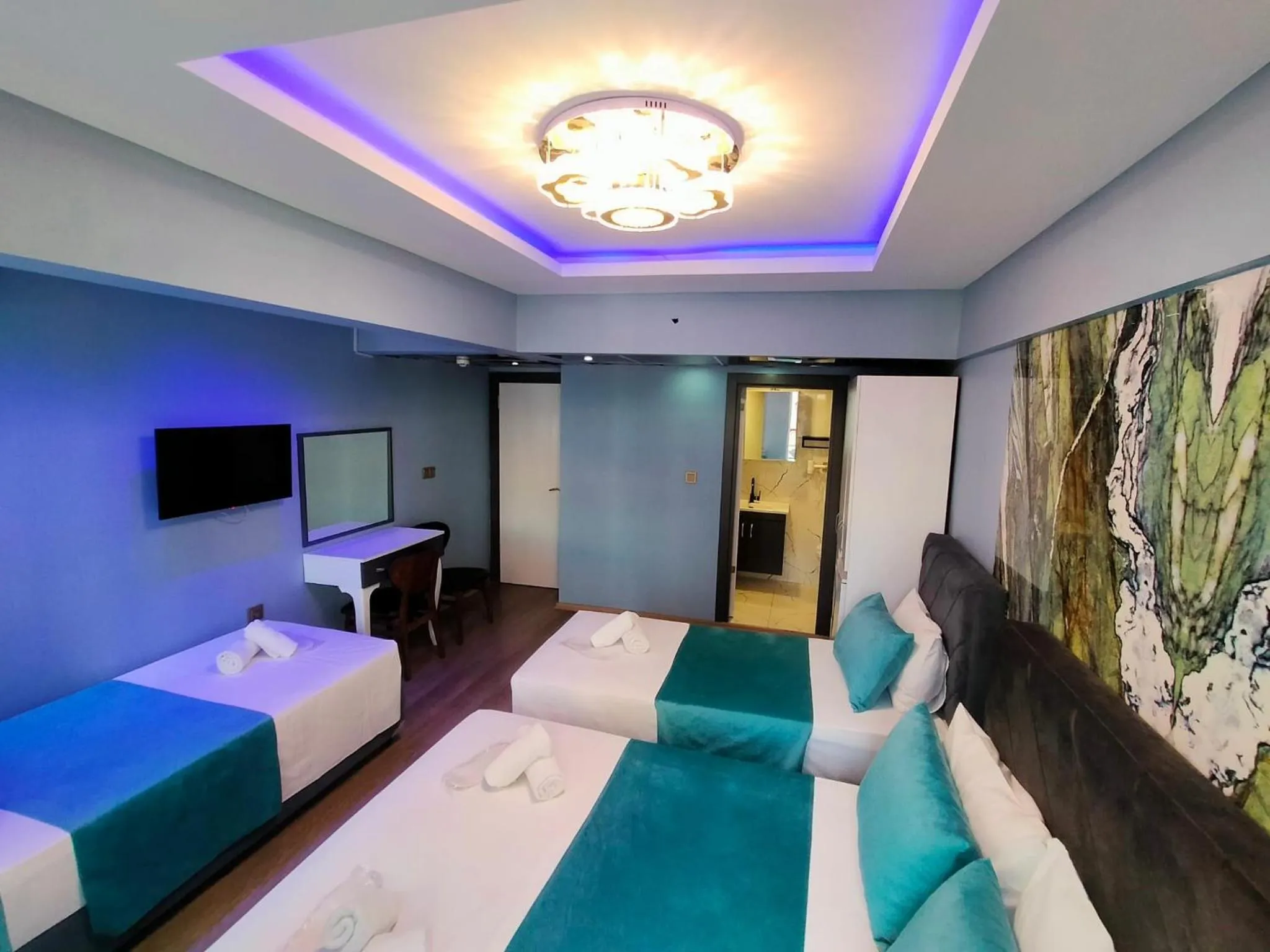 Bed in Bona Sera Hotel