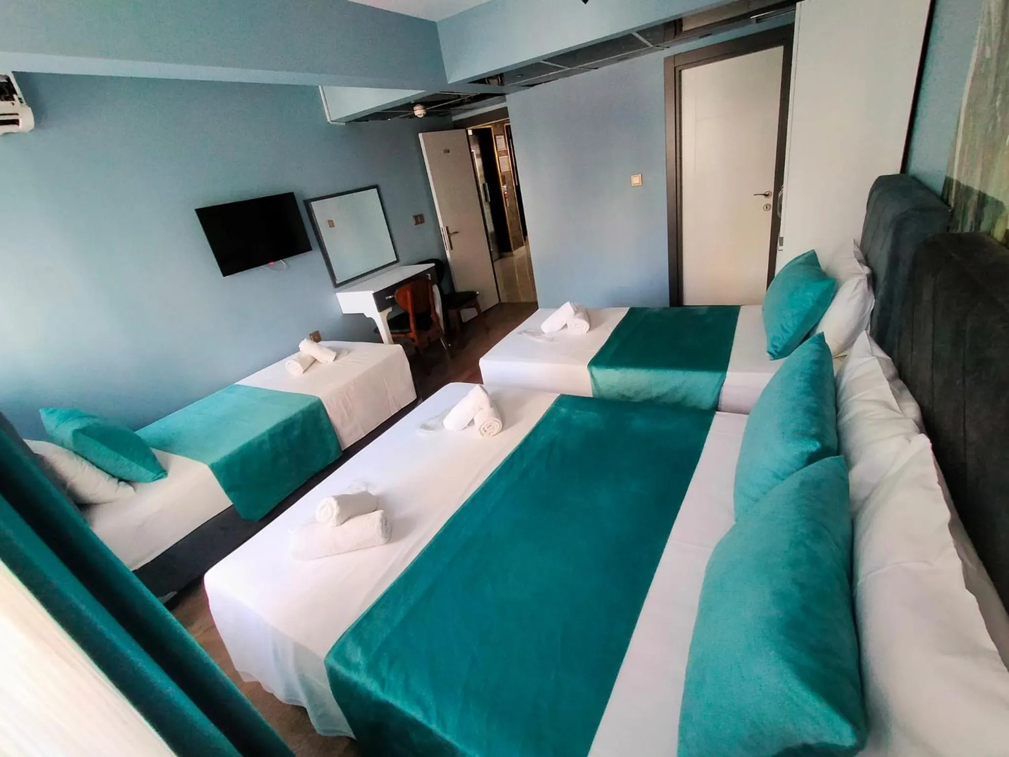 Bed in Bona Sera Hotel