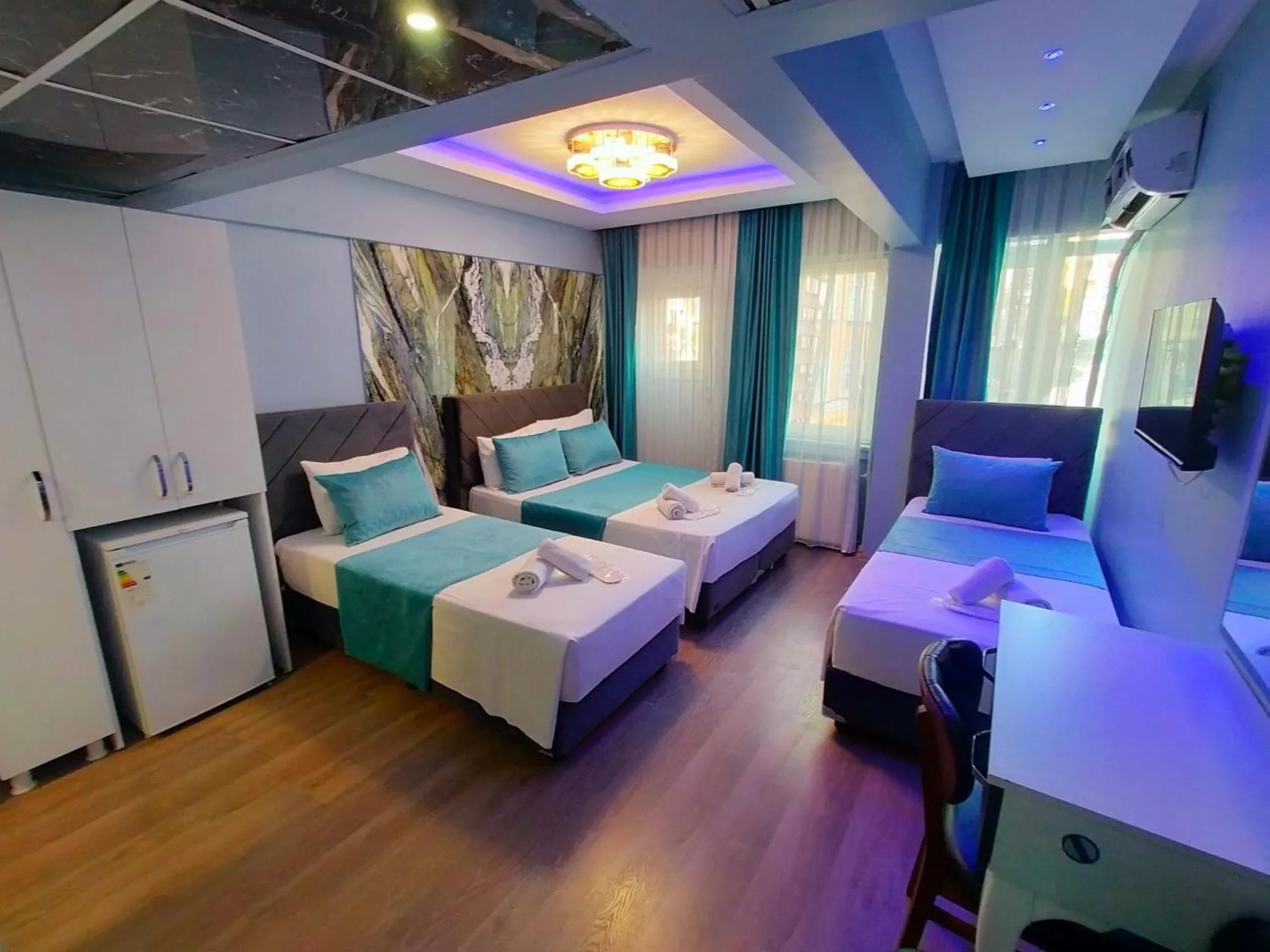 Bed in Bona Sera Hotel