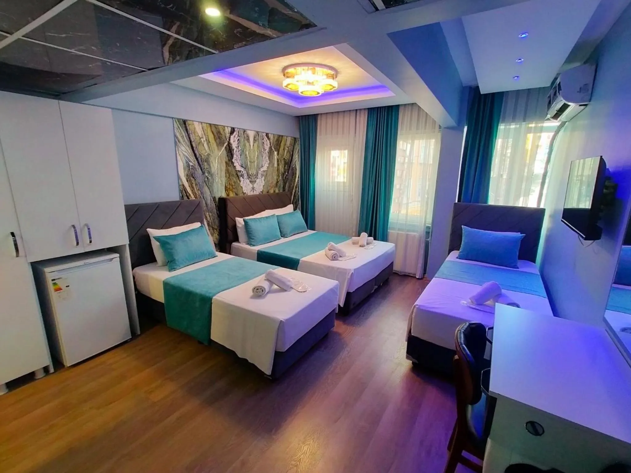 Bed in Bona Sera Hotel