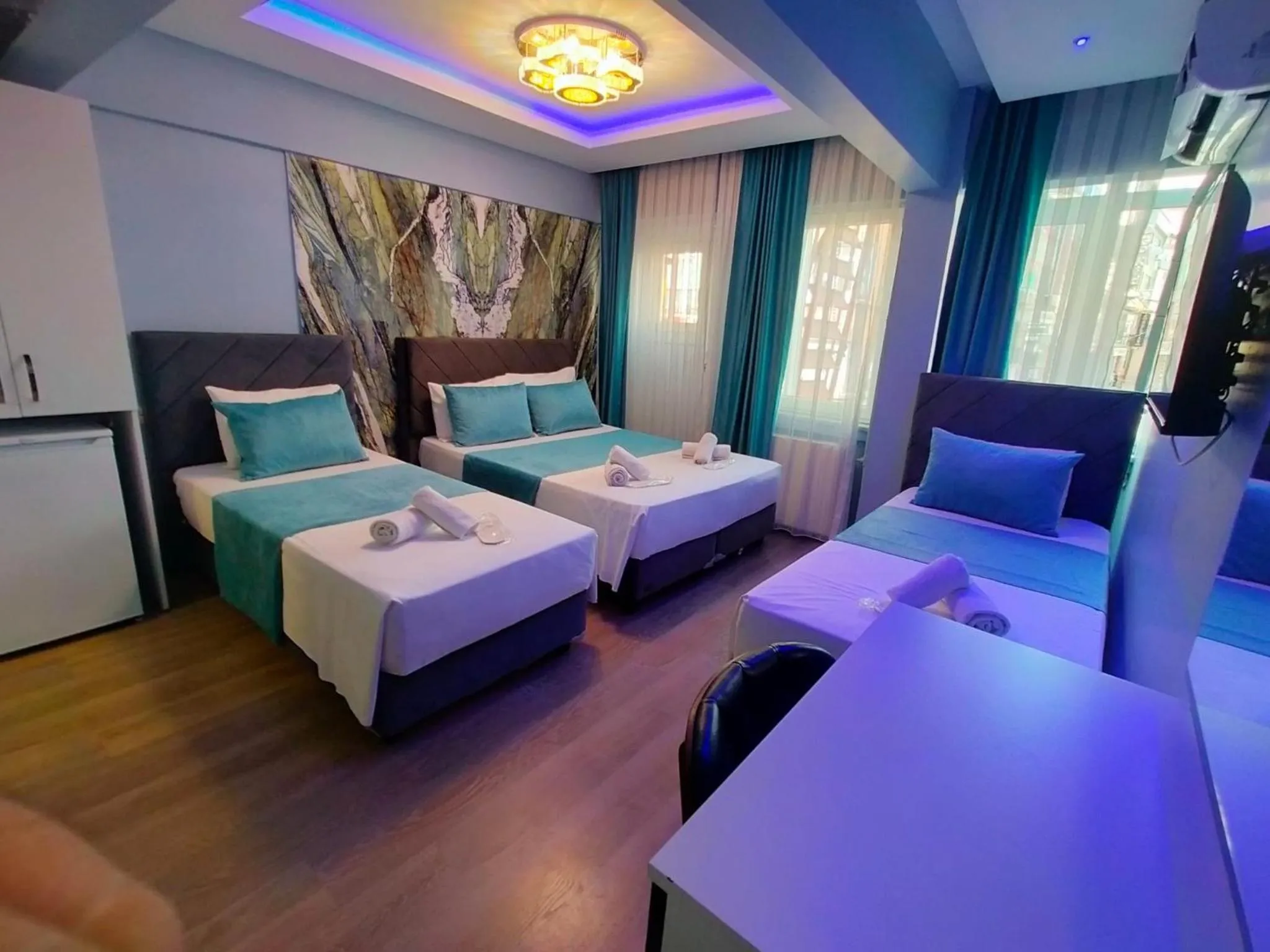 Bed in Bona Sera Hotel