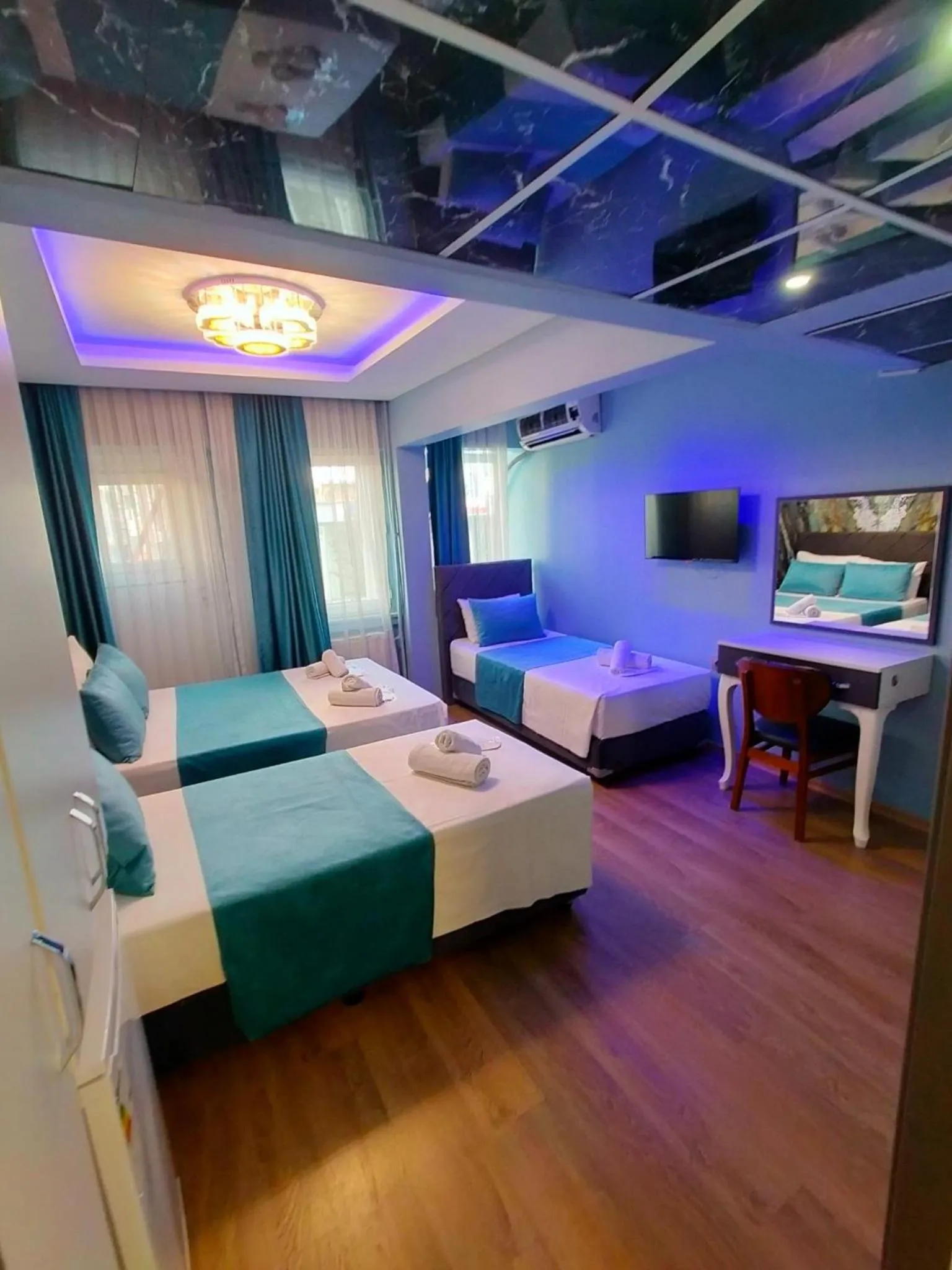 Bed in Bona Sera Hotel