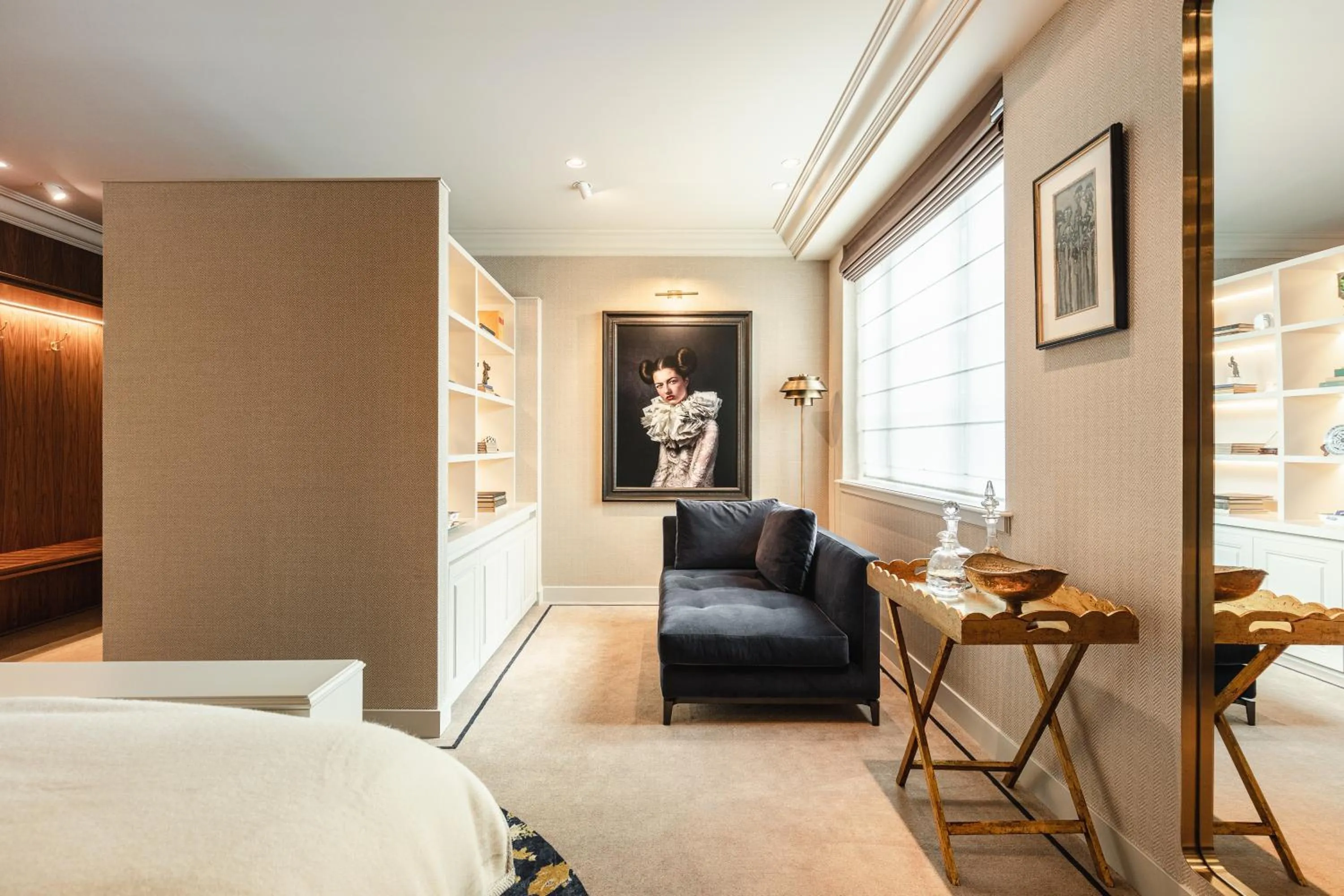 Living room, Bed in Hotel 717