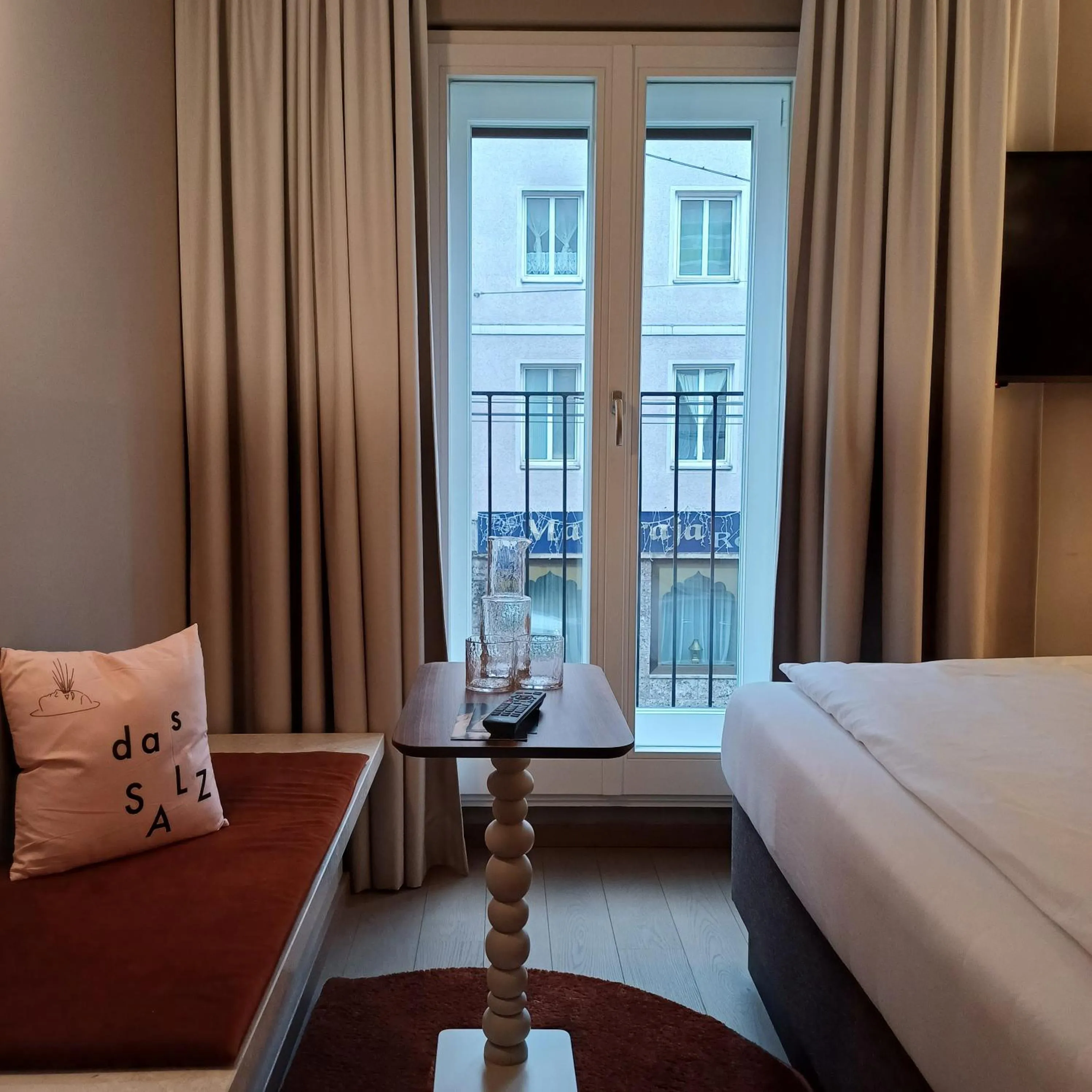 View (from property/room), Bed in Boutique Hotel das Salz