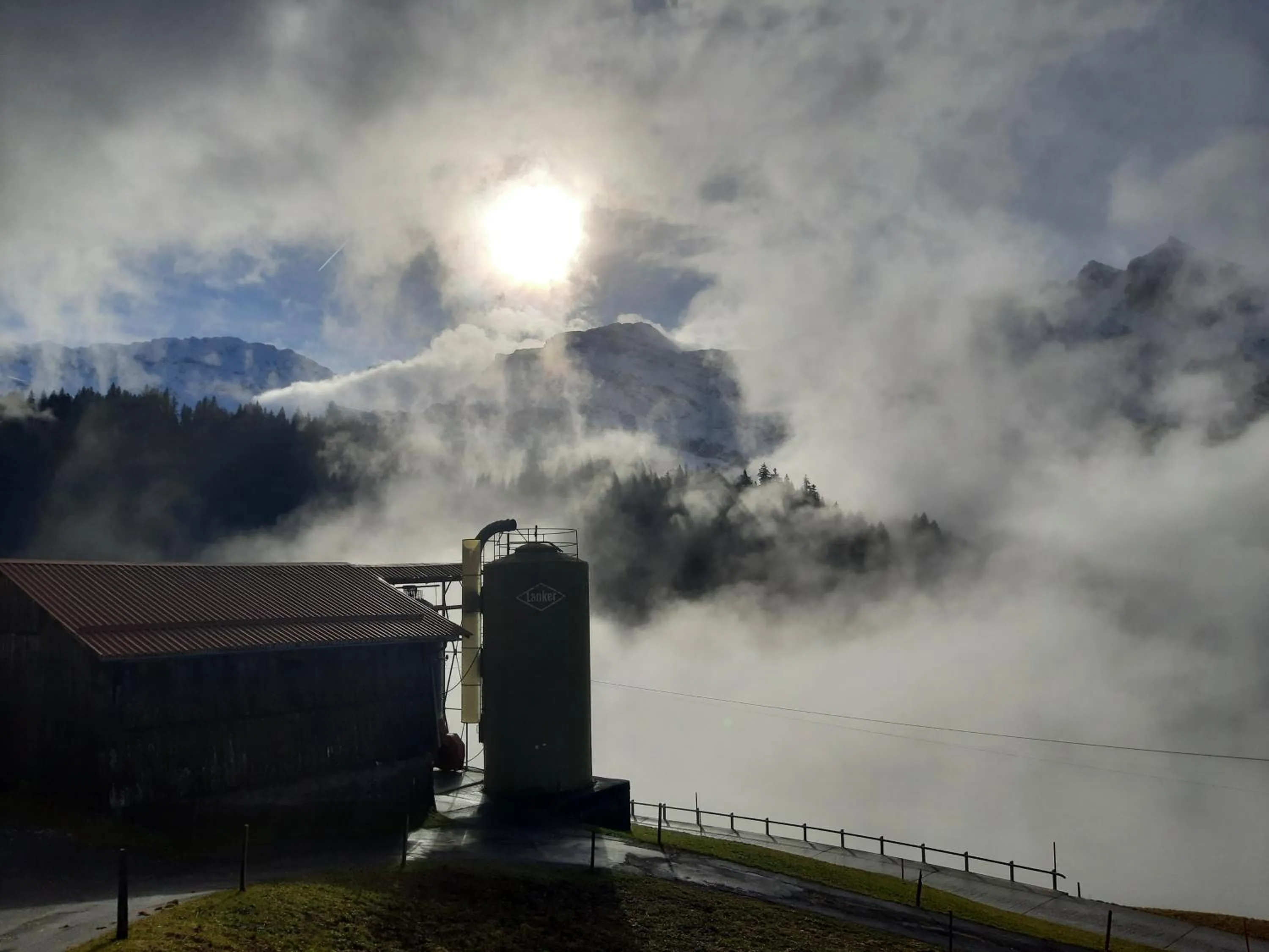 Mountain view in Gasthaus Schwand