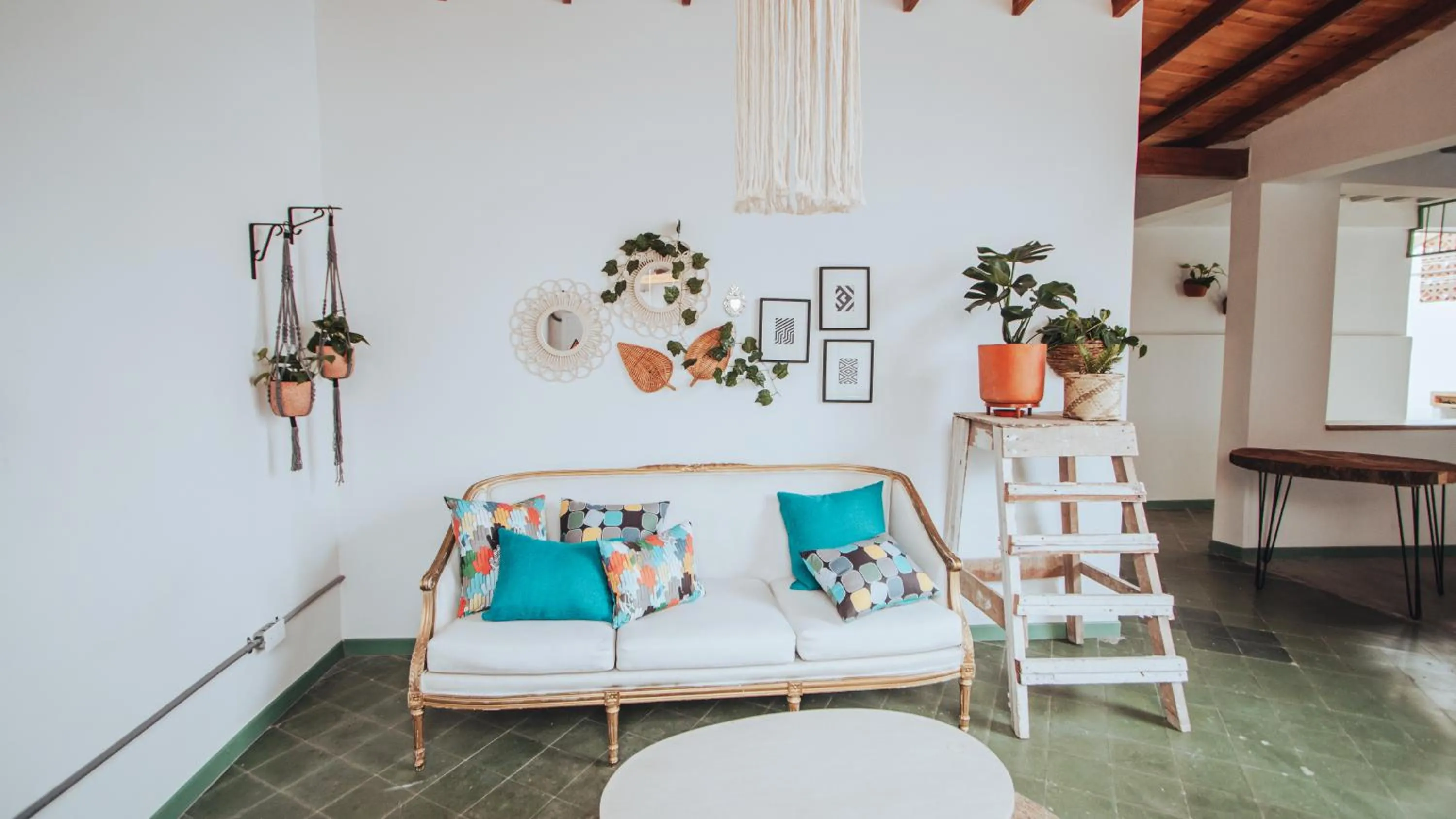 Living room in Centro Hostel Medellin