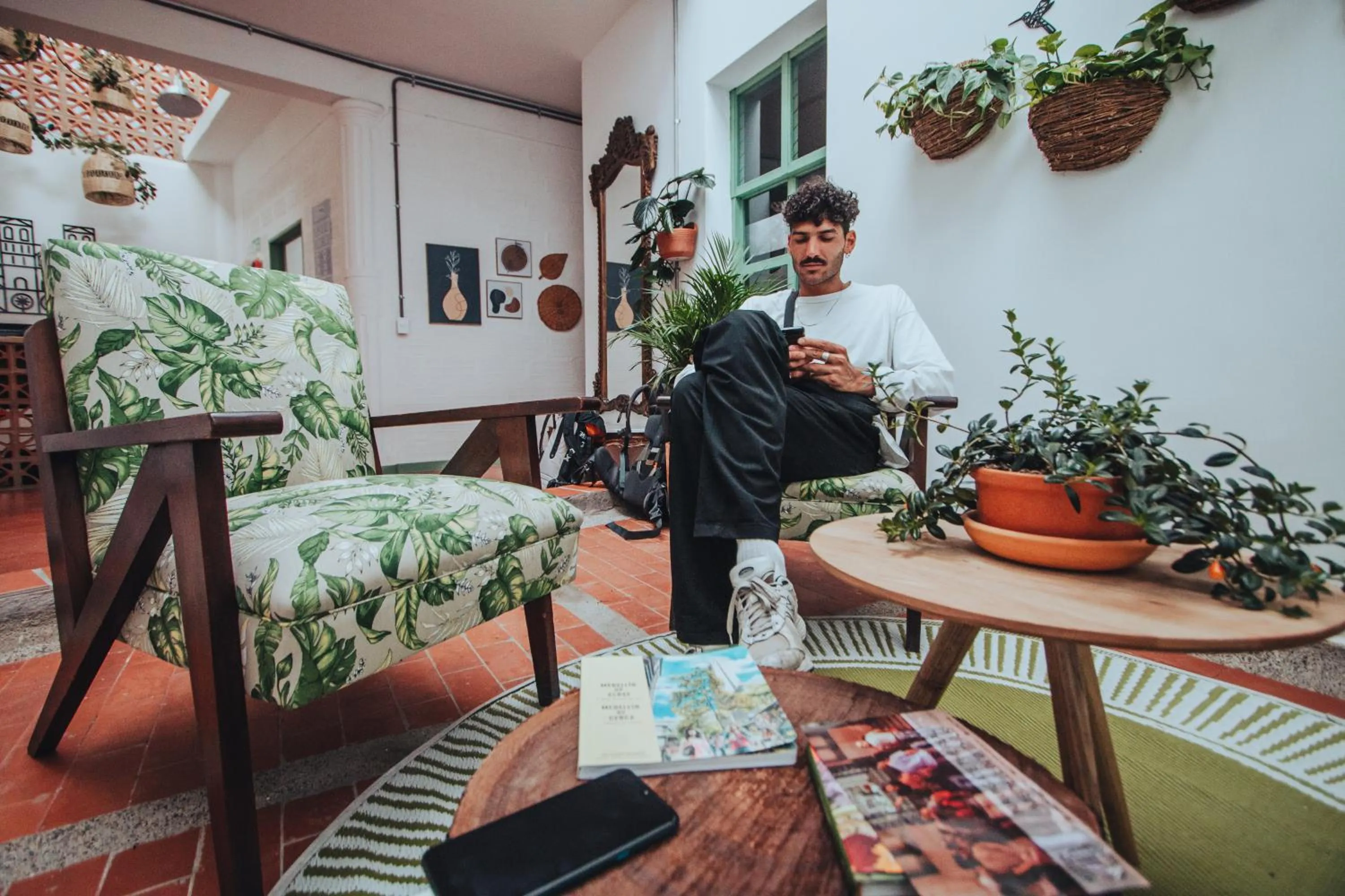 Living room in Centro Hostel Medellin