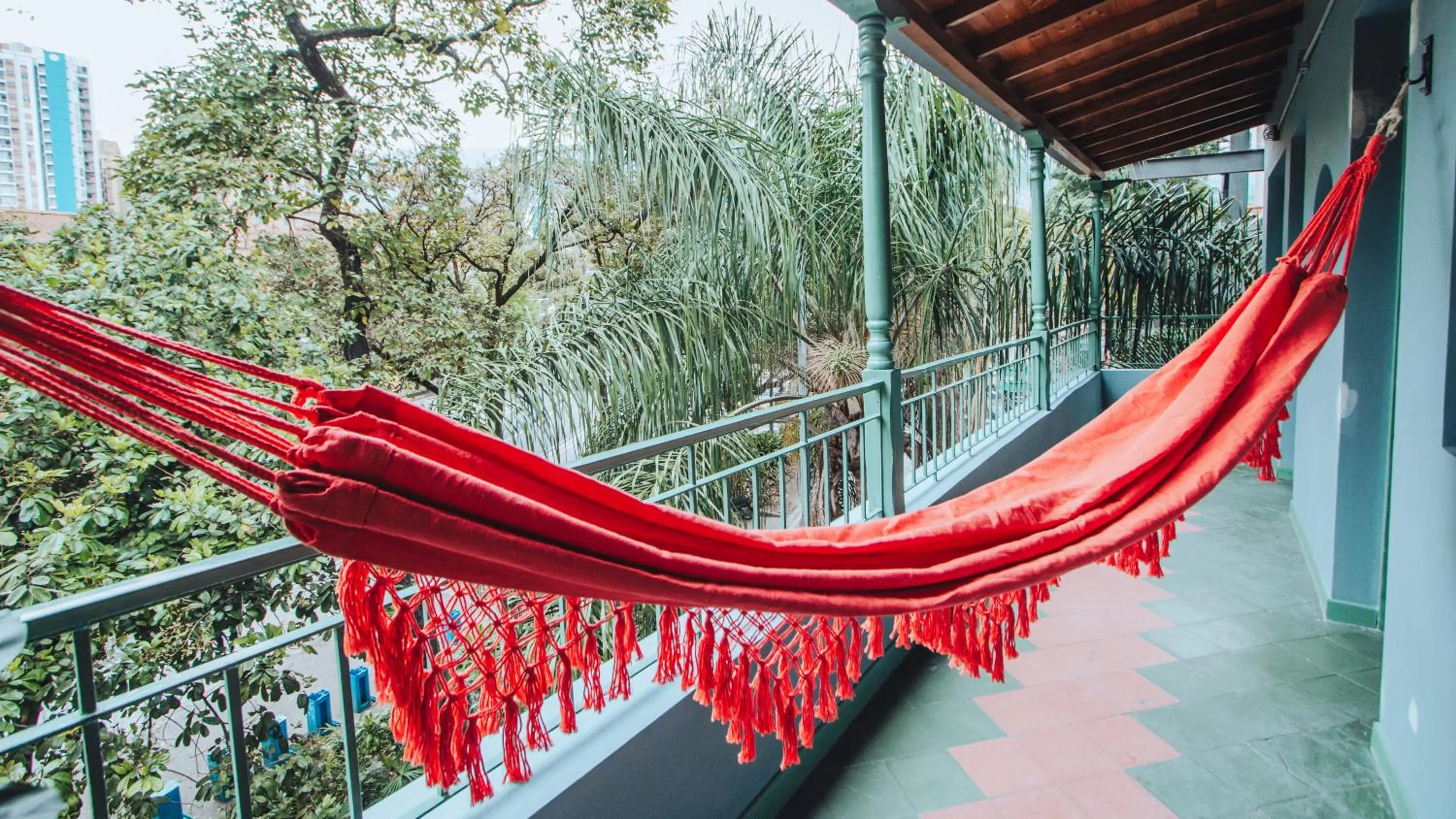Patio in Centro Hostel Medellin
