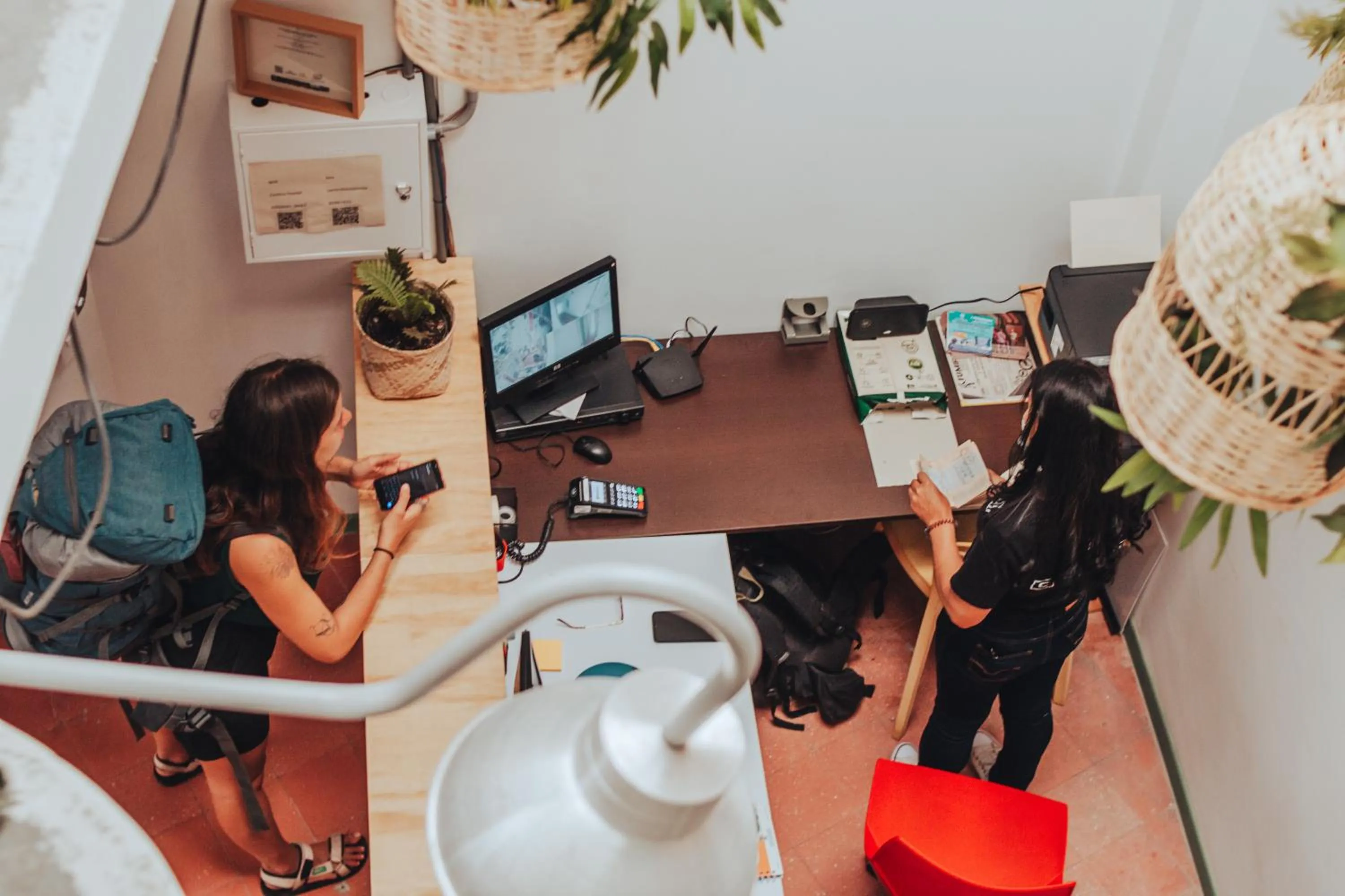Lobby or reception in Centro Hostel Medellin
