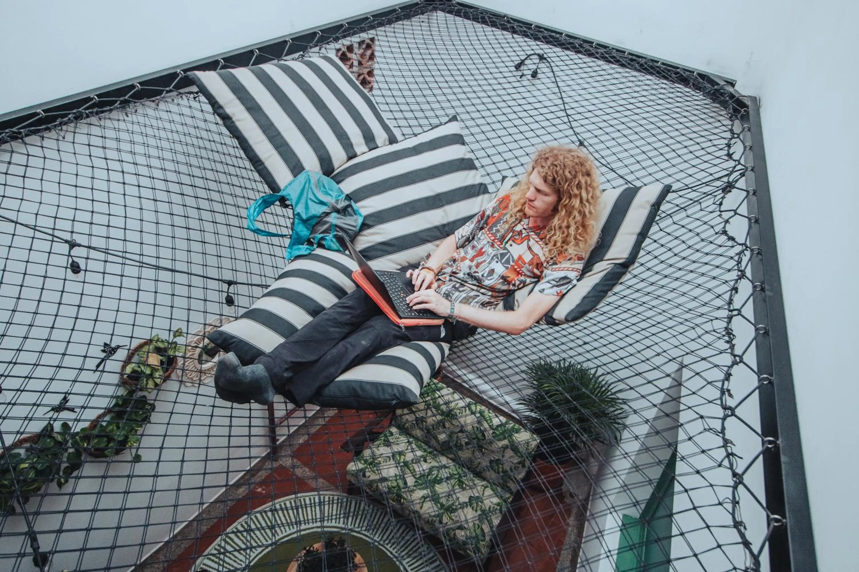 Living room in Centro Hostel Medellin