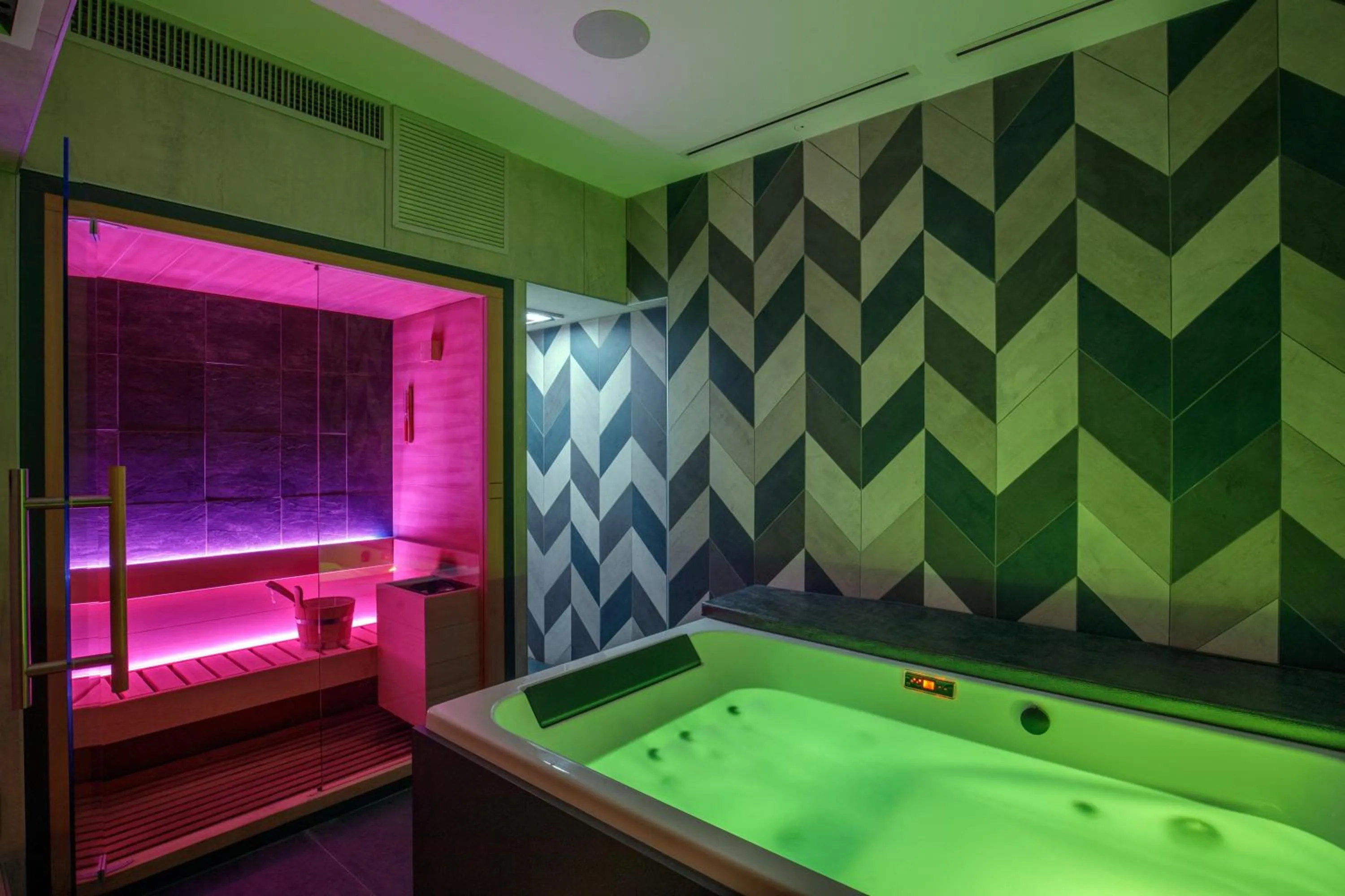 Sauna in Trilussa Palace Hotel Congress & Spa