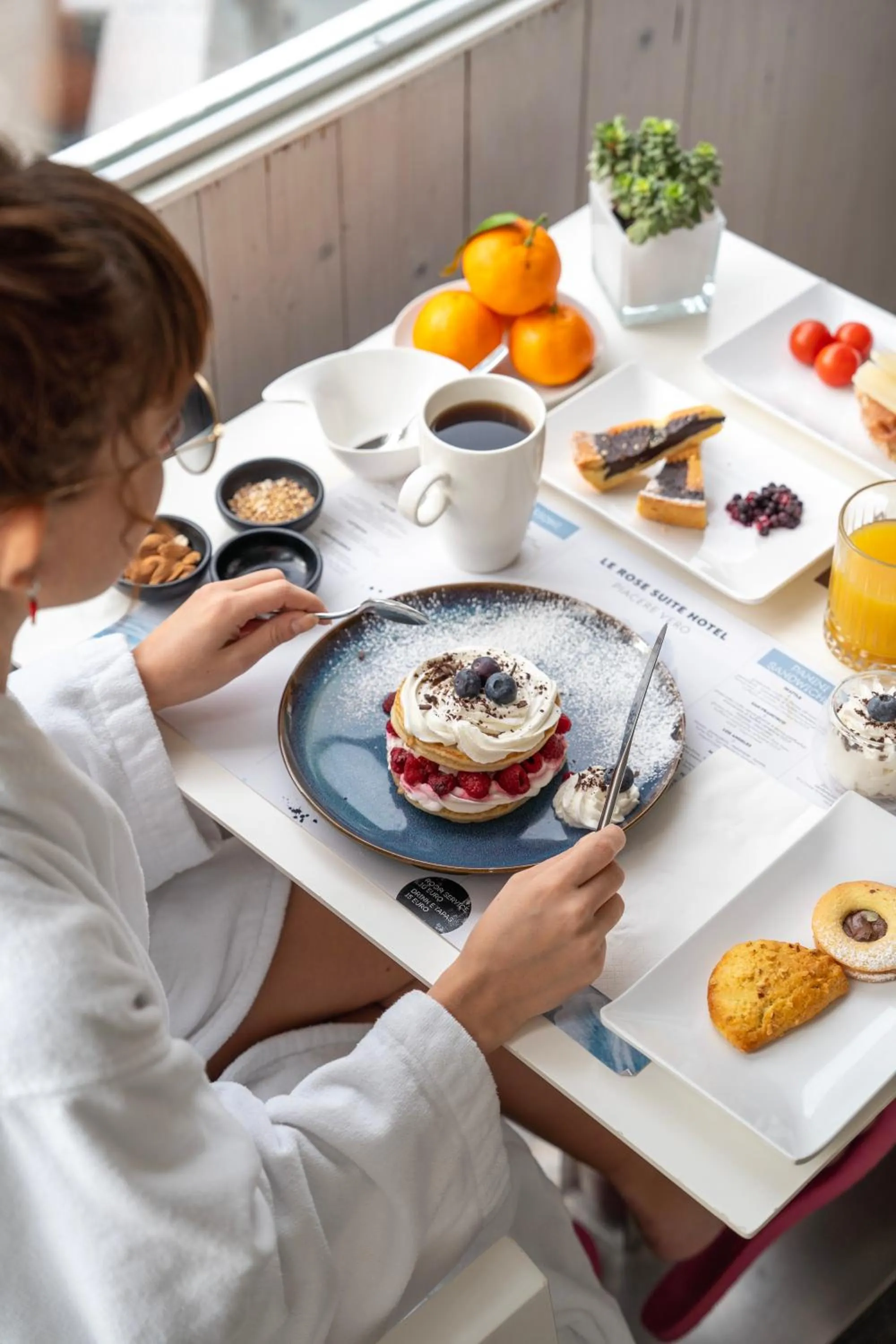 Breakfast in Le Rose Spa Hotel