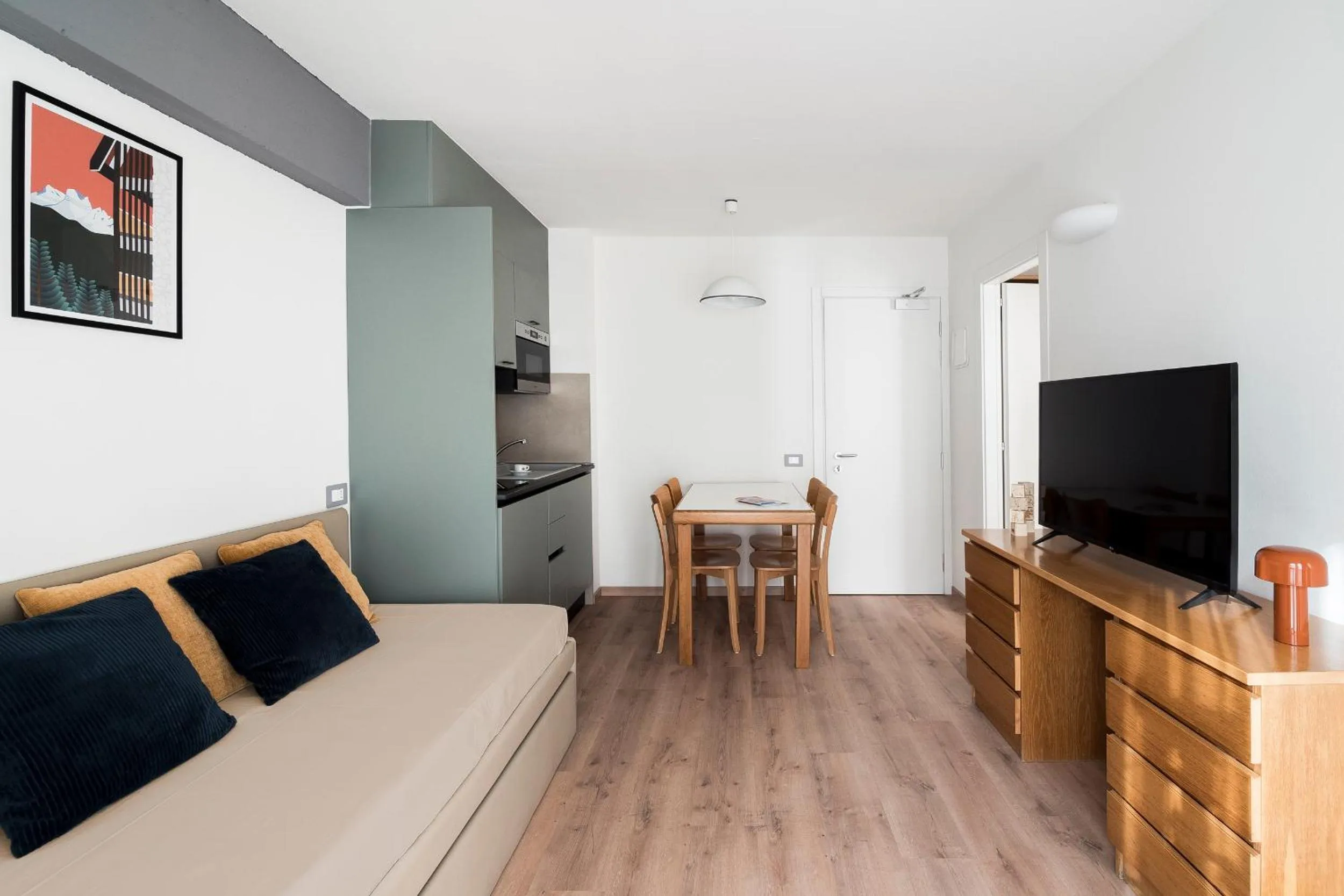 Communal lounge/ TV room in Appartamenti Corte Residence