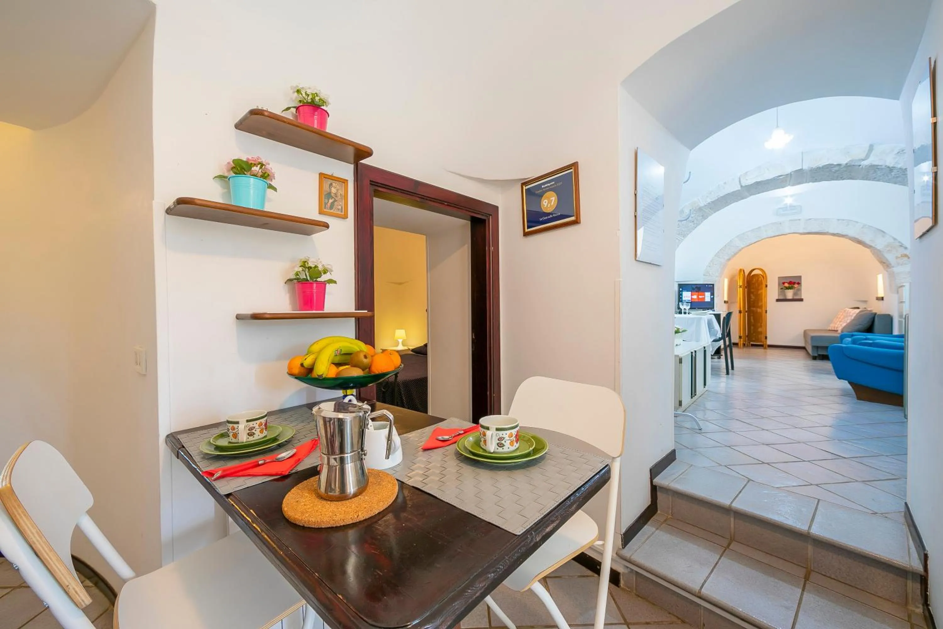 Kitchen or kitchenette in La Casa Sulla Roccia Trulli Pool - Happy Rentals