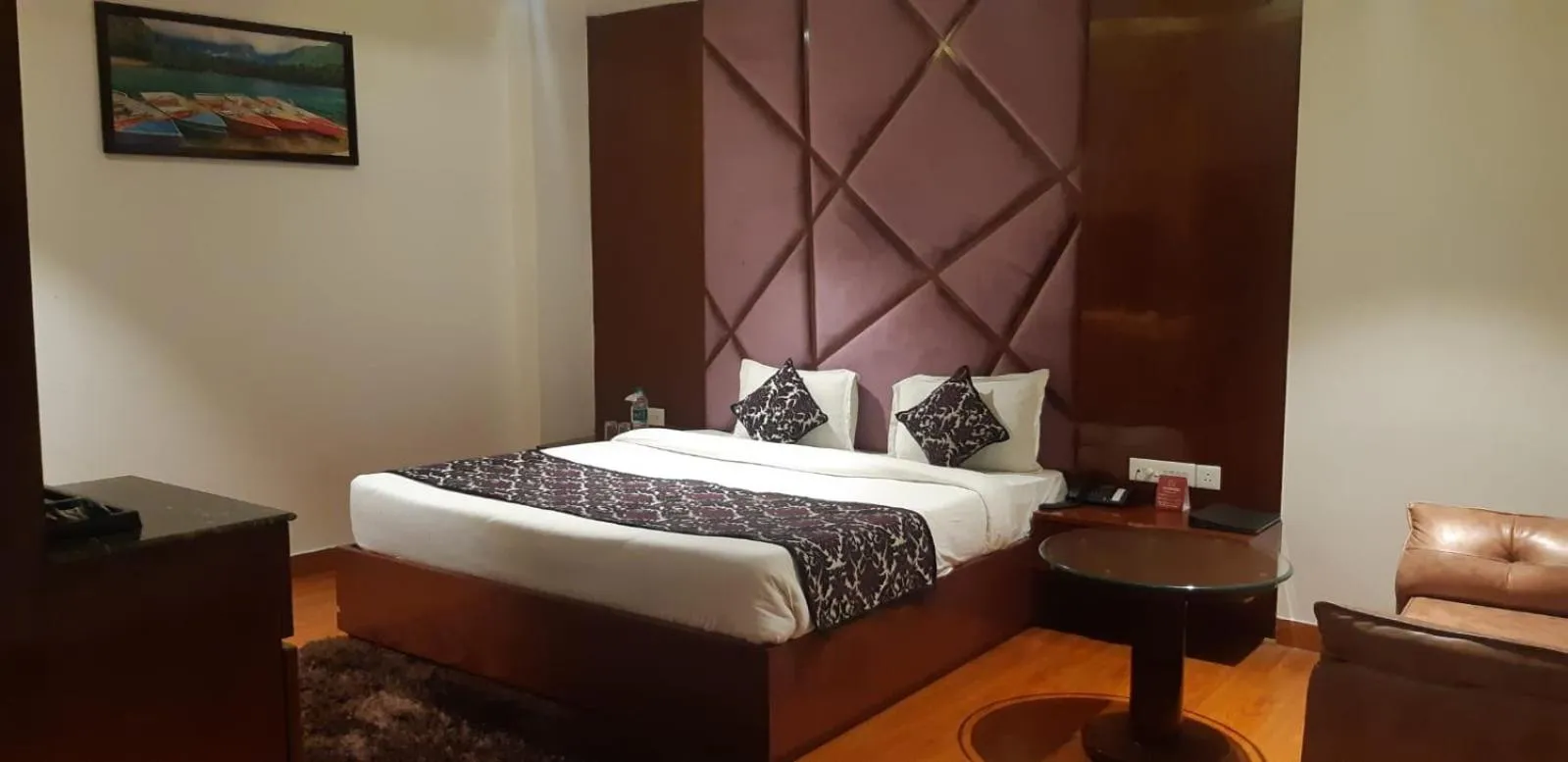 Bed in Grand Geet Hotels