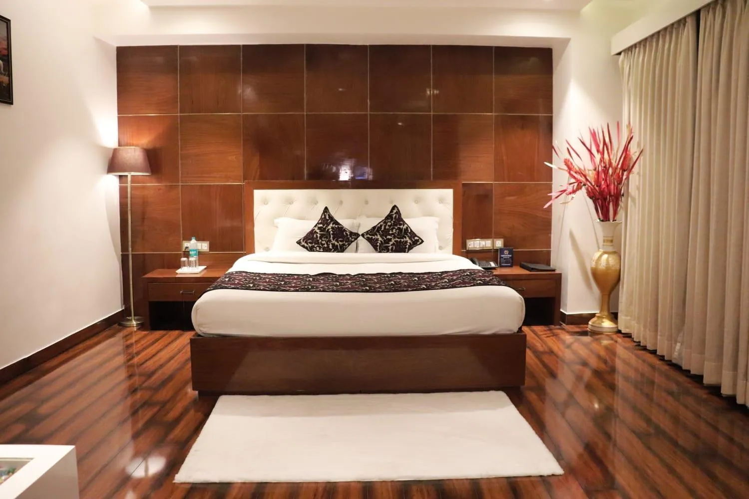 Bed in Grand Geet Hotels