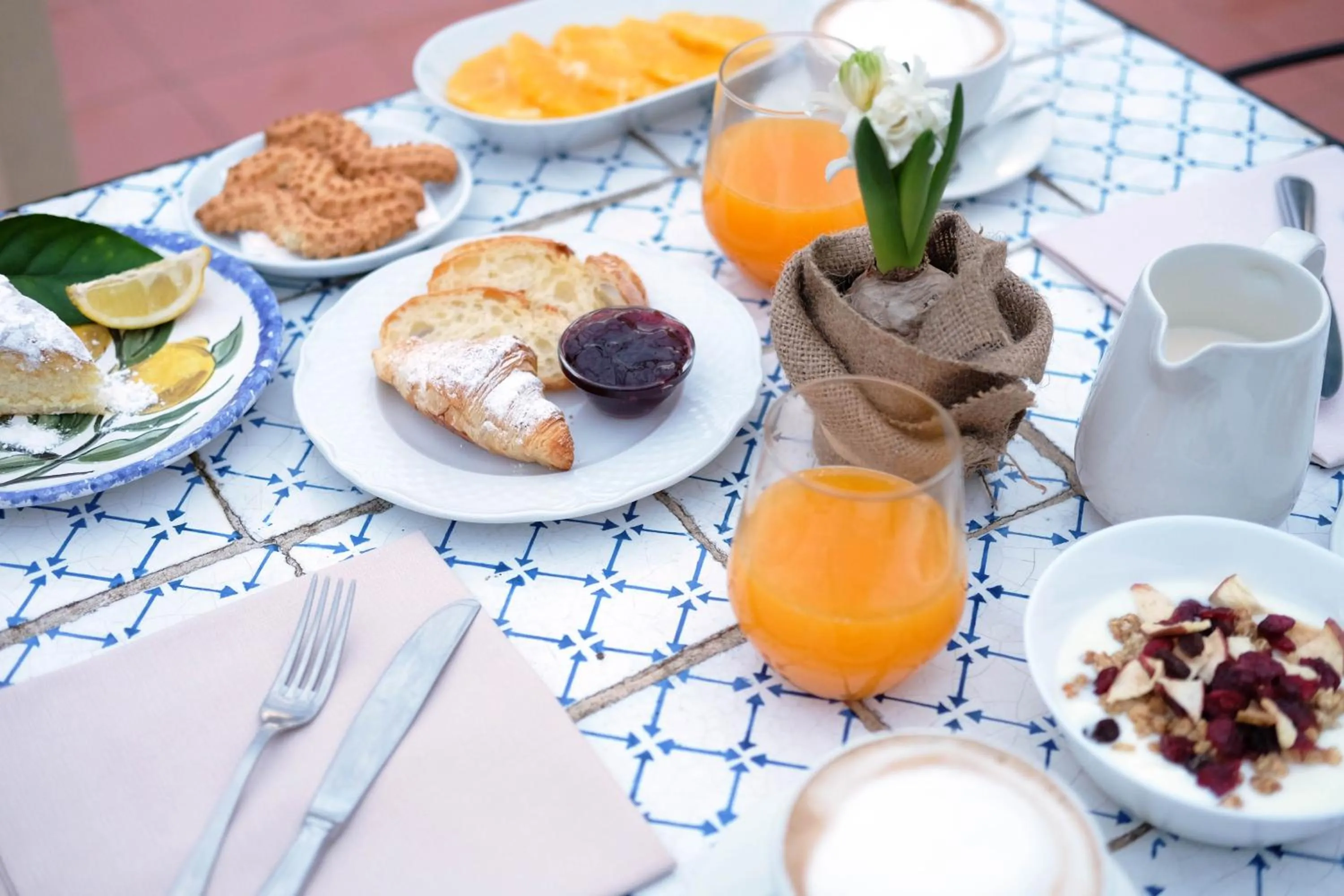 Food and drinks in Hotel Villa Favorita