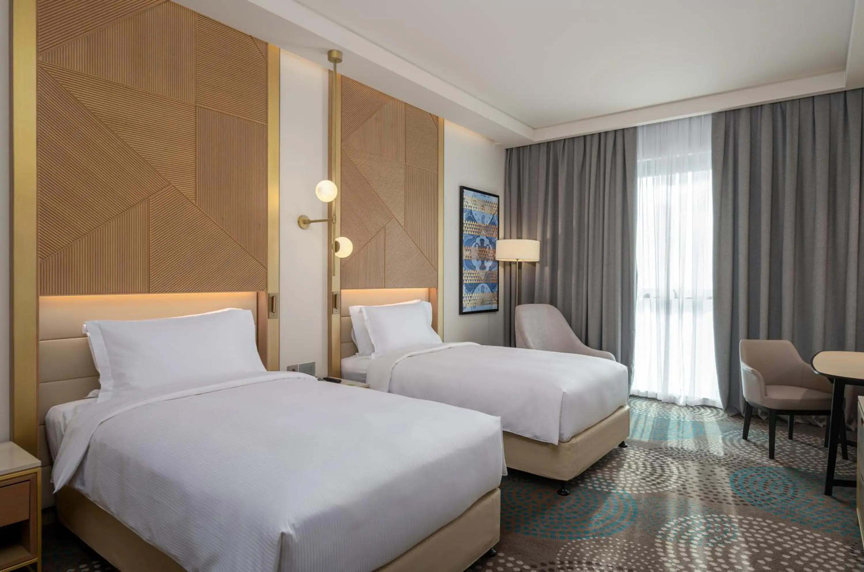 Guest Room Twin Bed in Slemani Rotana Guest Room Twin Bed in Slemani Rotana