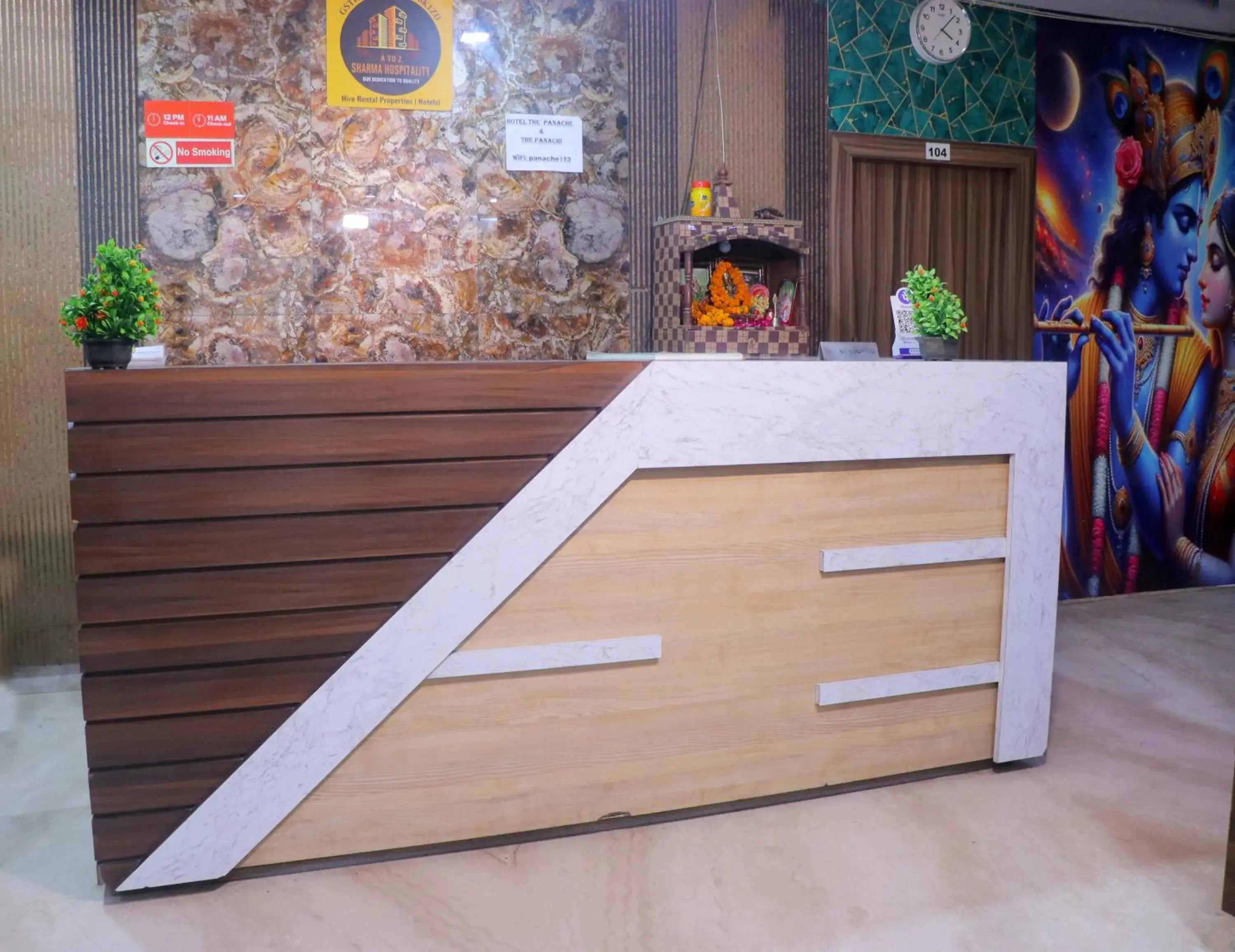 Lobby or reception in Hotel Panache 500 Mtrs From Shri Krishna Janma bhumi Teample Lobby or reception in Hotel Panache 500 Mtrs From Shri Krishna Janma bhumi Teample