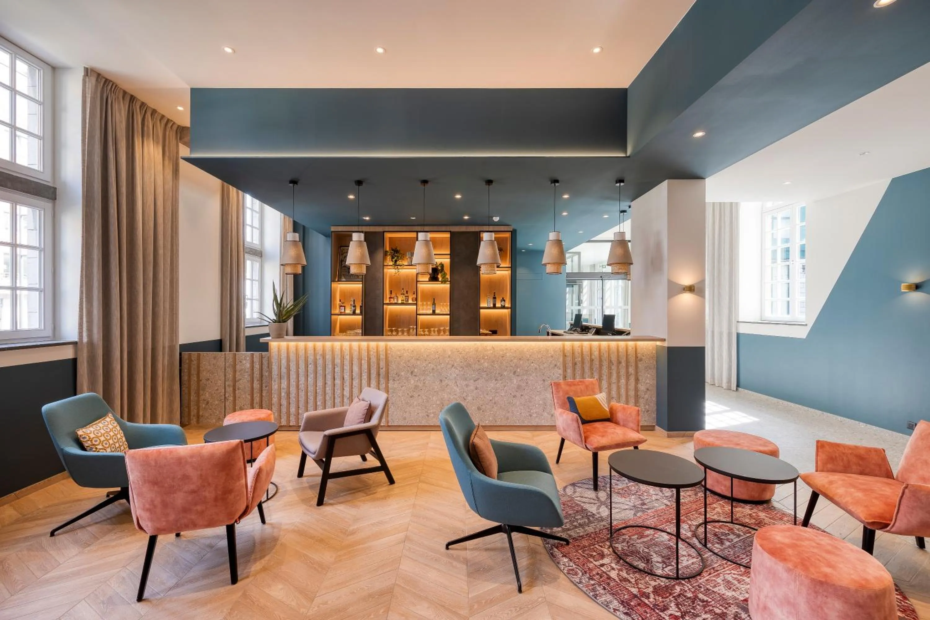 Lobby or reception in B&B HOTEL Hasselt