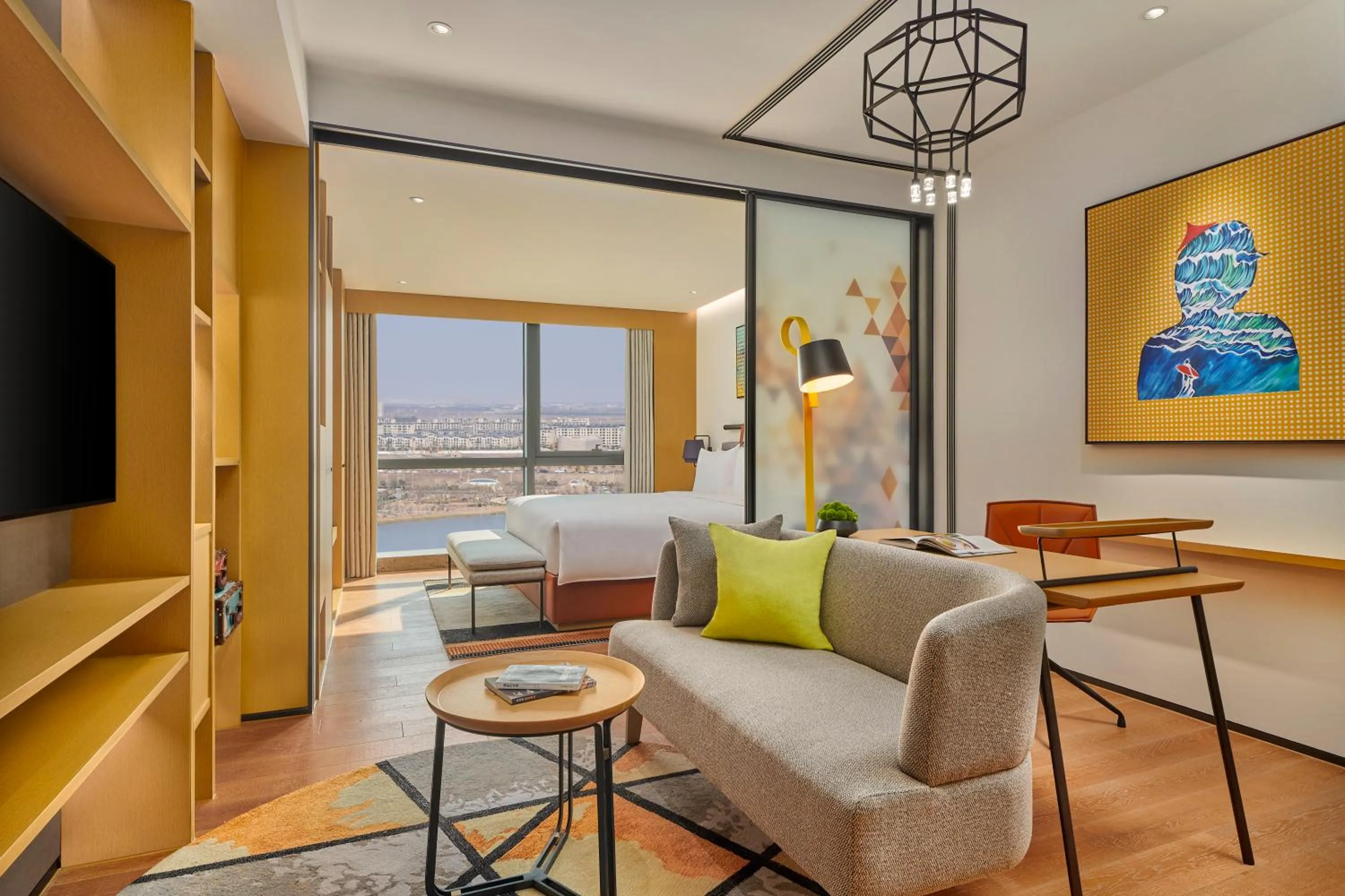 Seating area in Artyzen Habitat Lingang Shanghai