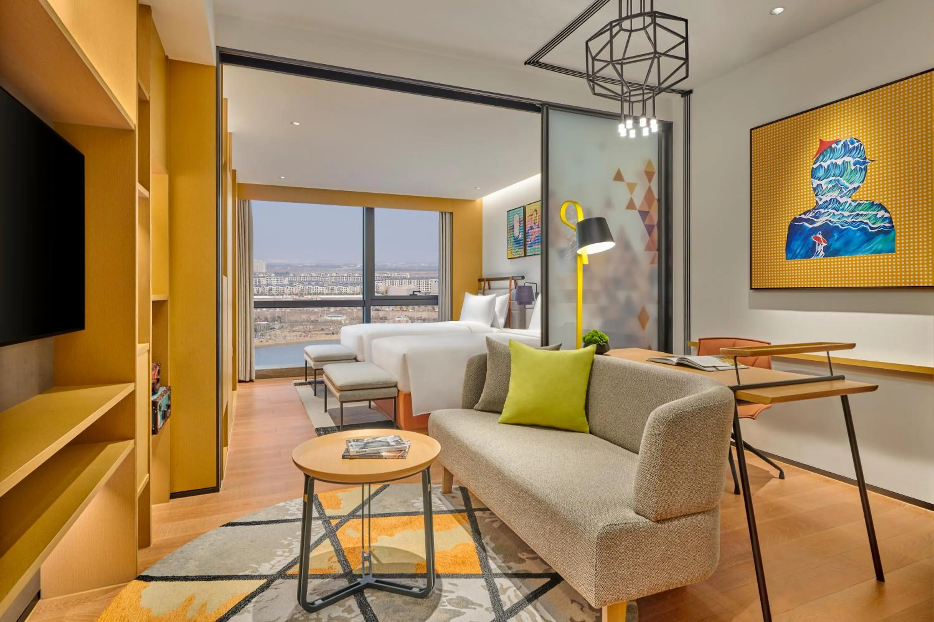 Seating area in Artyzen Habitat Lingang Shanghai