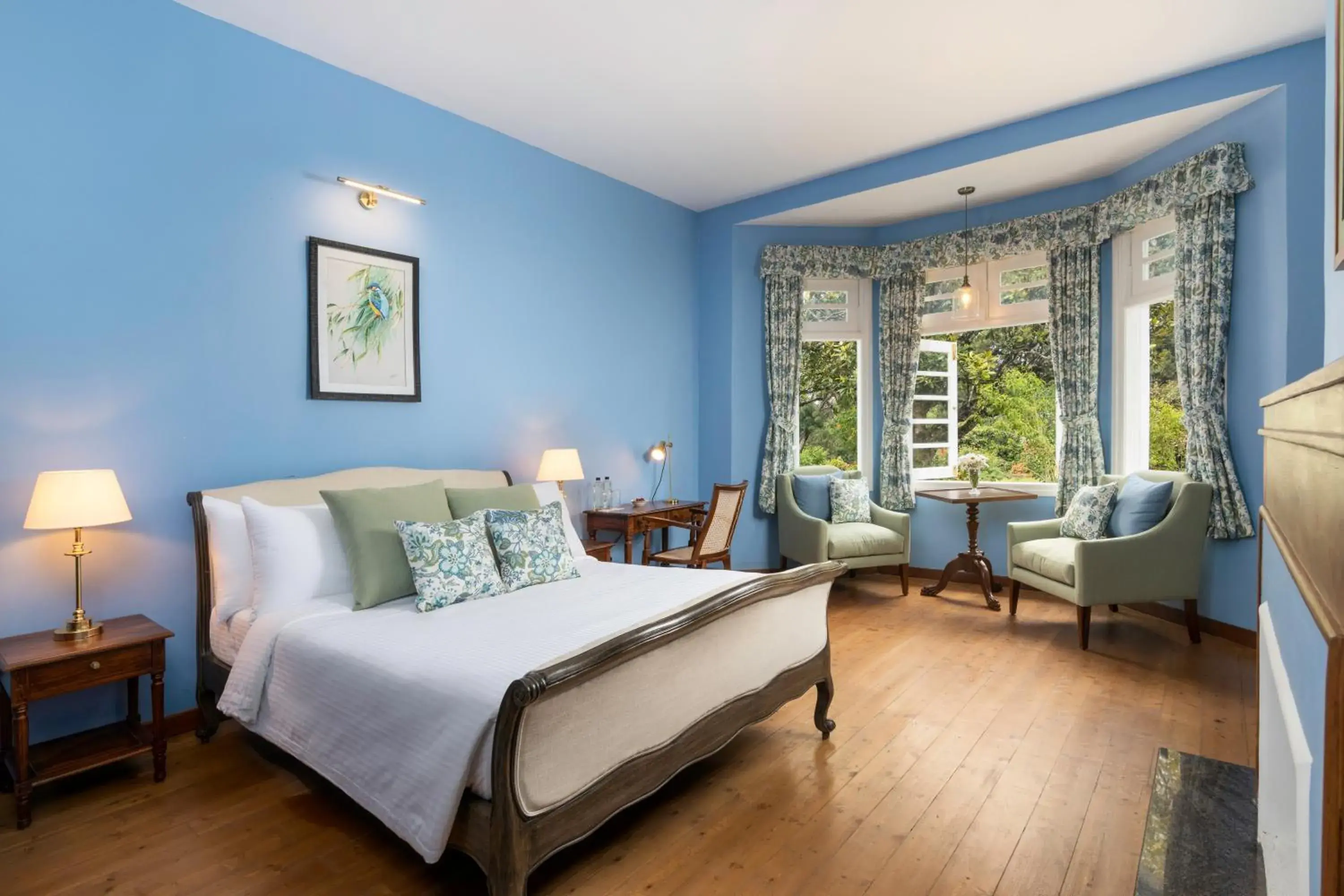 View (from property/room), Bed in Jetwing Broomfield Bungalow View (from property/room), Bed in Jetwing Broomfield Bungalow