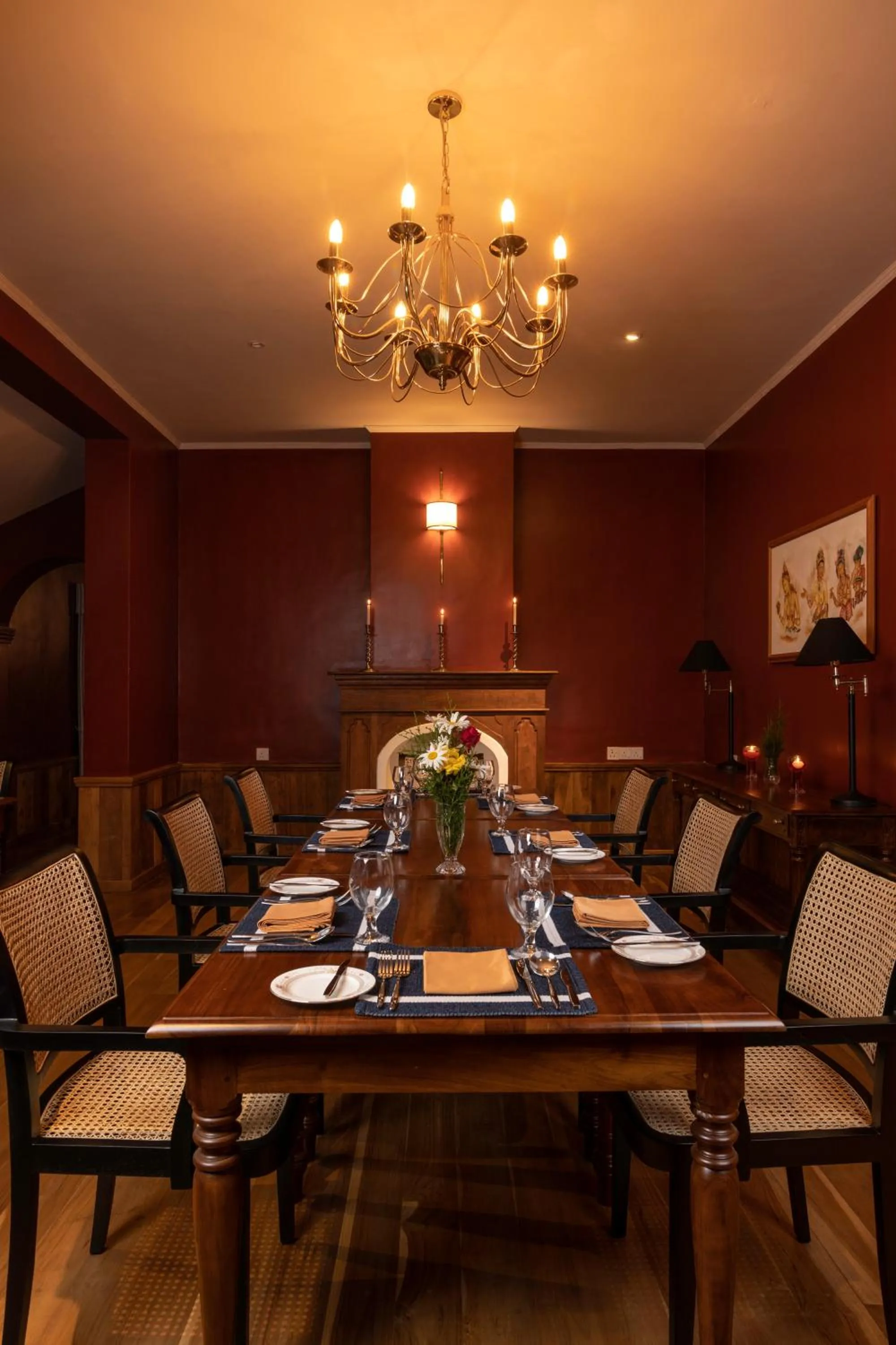 Dining area in Jetwing Broomfield Bungalow