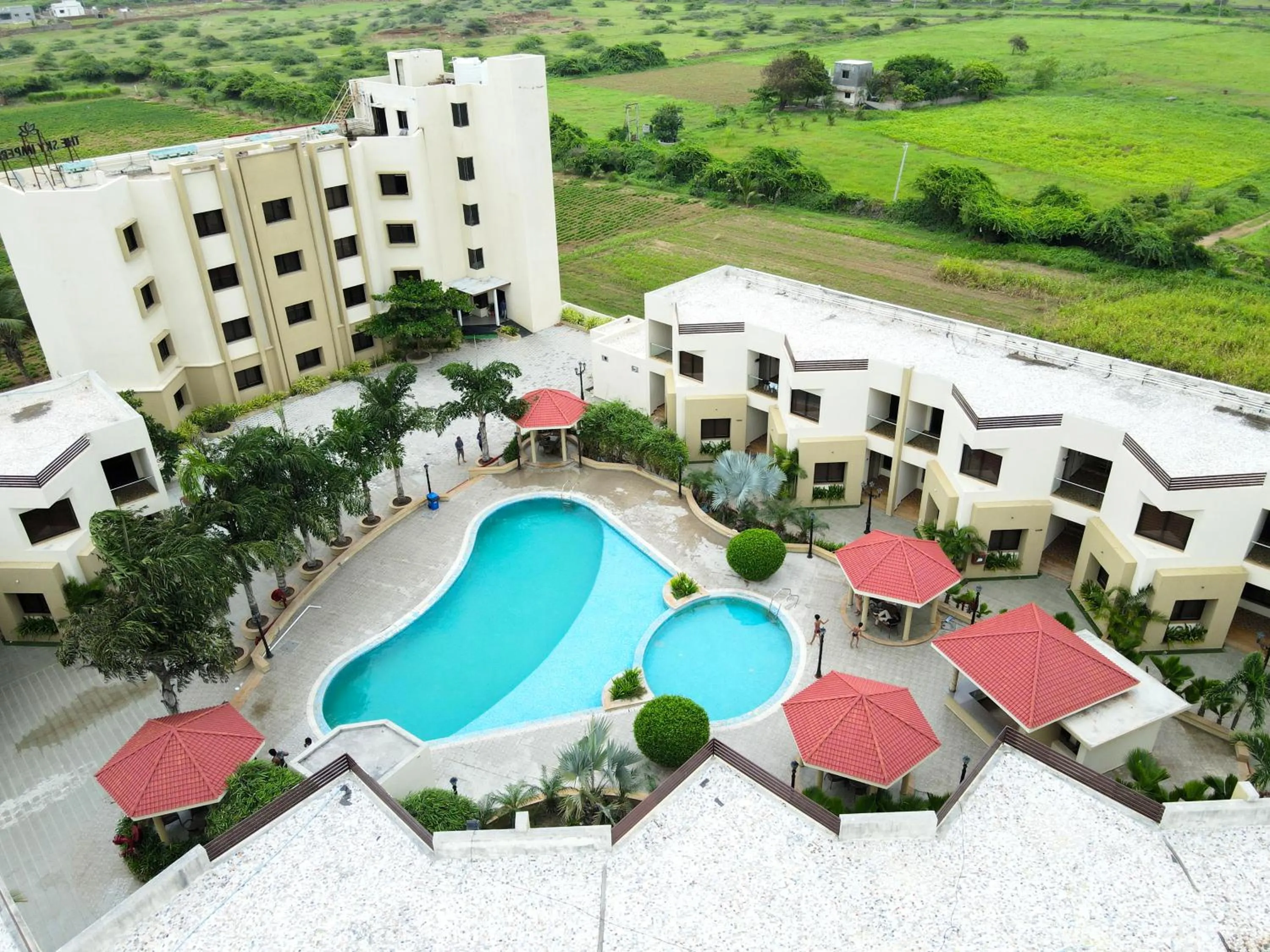 Bird's eye view in Bapu's Resort, Dwarka