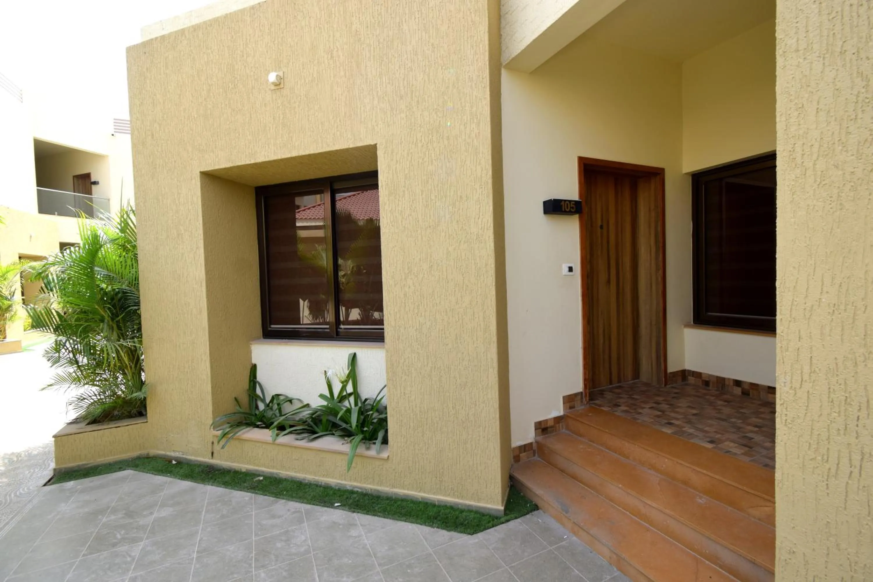 Facade/entrance in Bapu's Resort, Dwarka