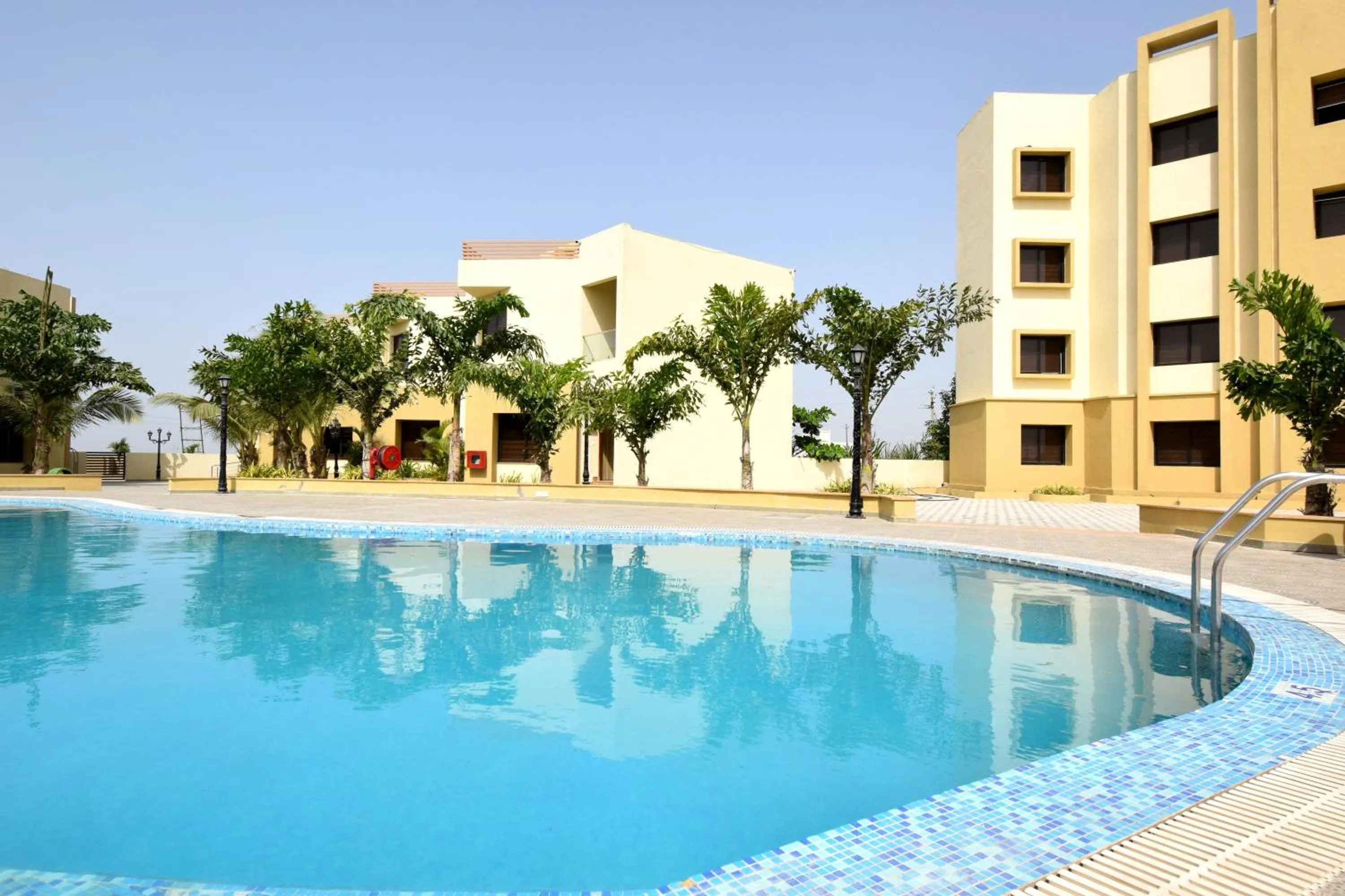 Swimming pool in Bapu's Resort, Dwarka