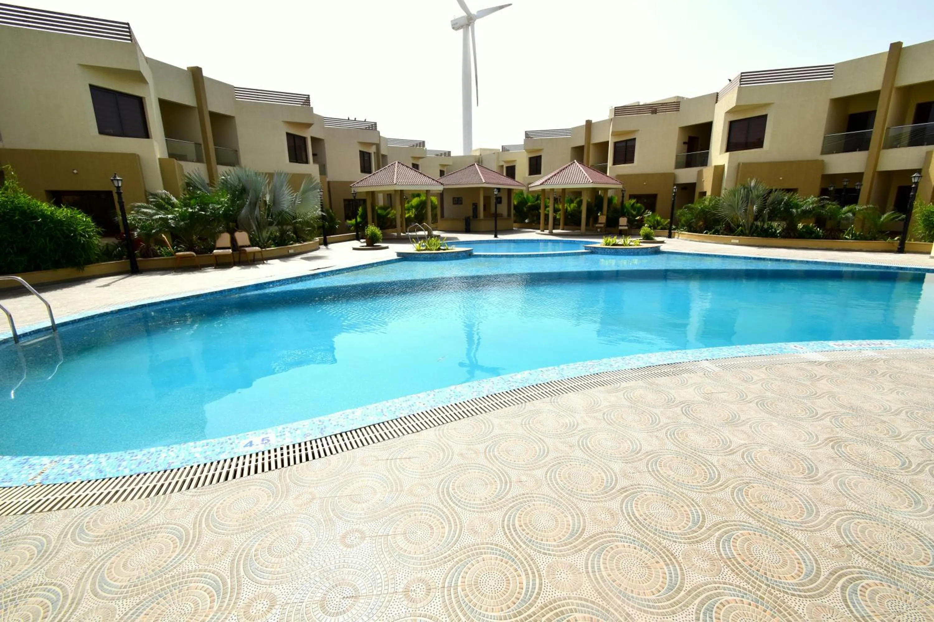 Swimming pool in Bapu's Resort, Dwarka