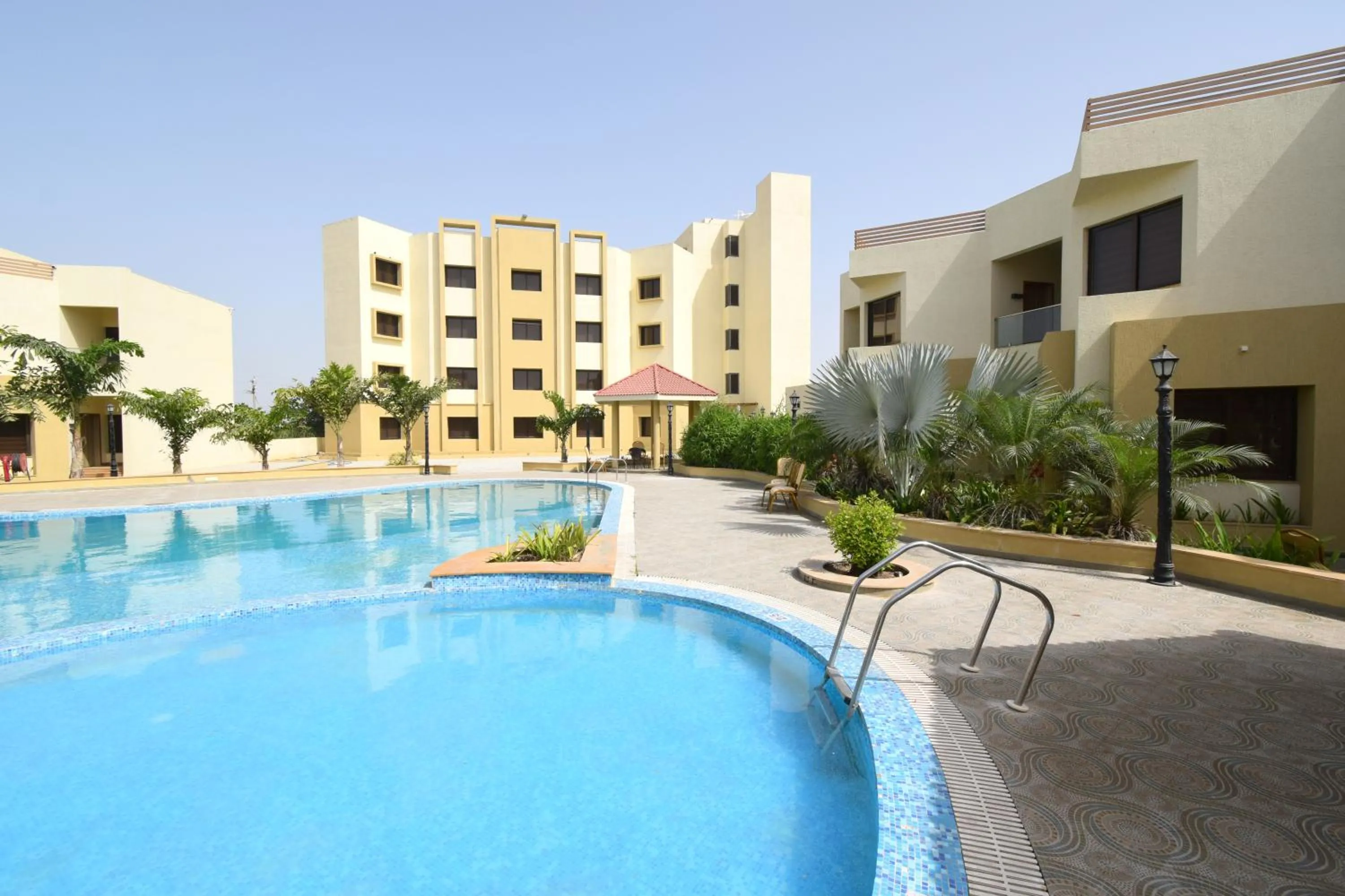 Swimming pool in Bapu's Resort, Dwarka